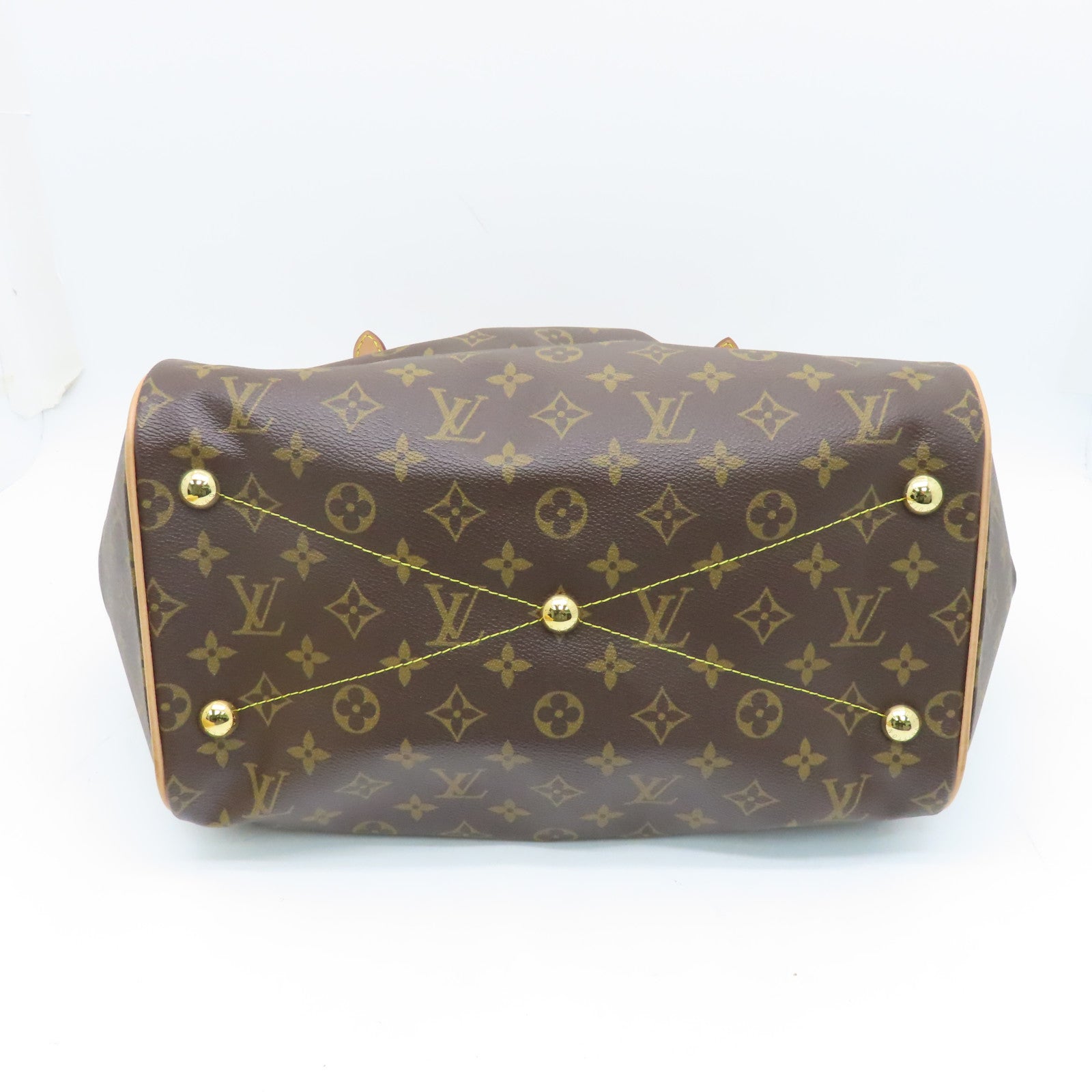 LOUIS VUITTON Monogram Tivoli GM金扣手挽袋啡色