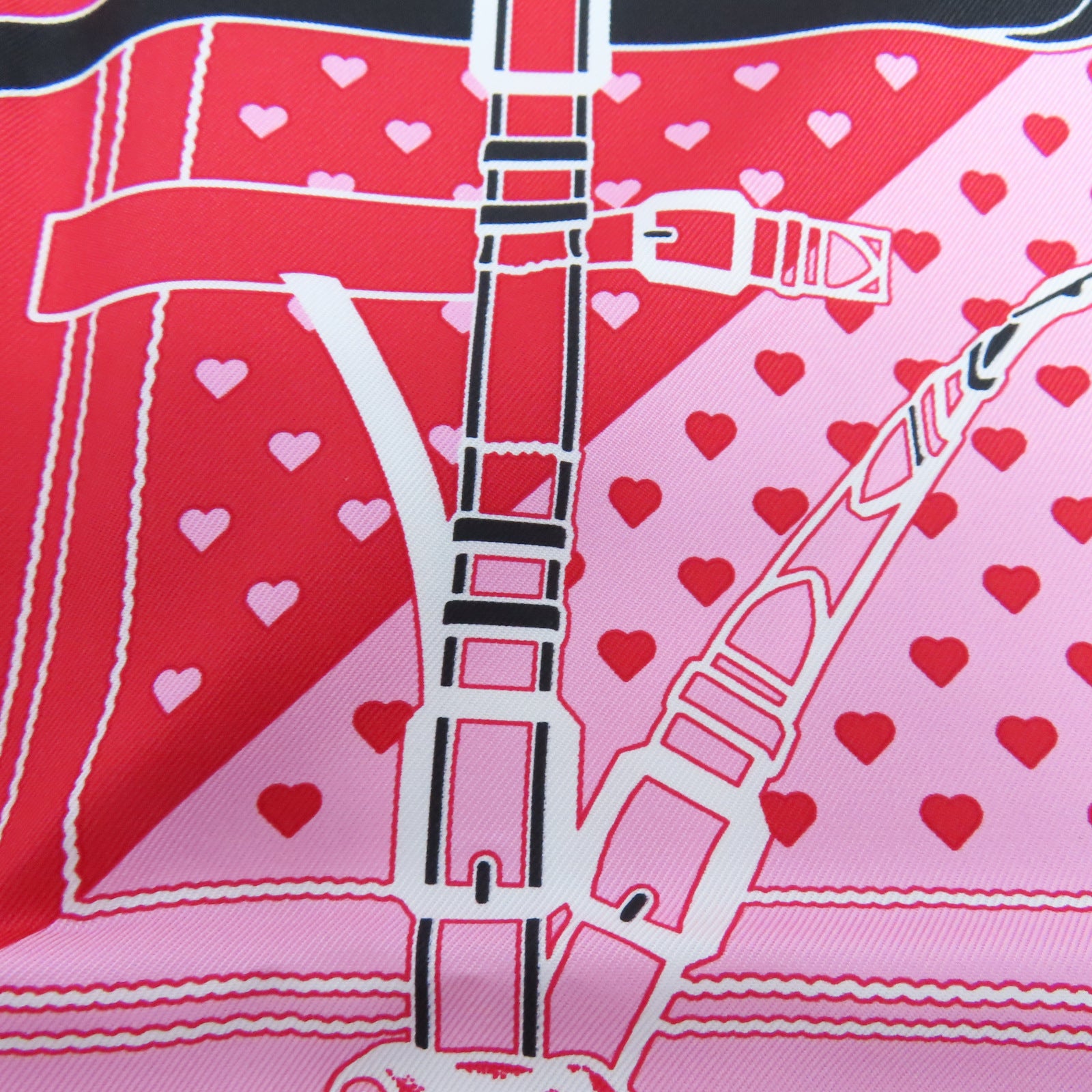 HERMES 【激減優惠】絲質Scarf絲巾紅色