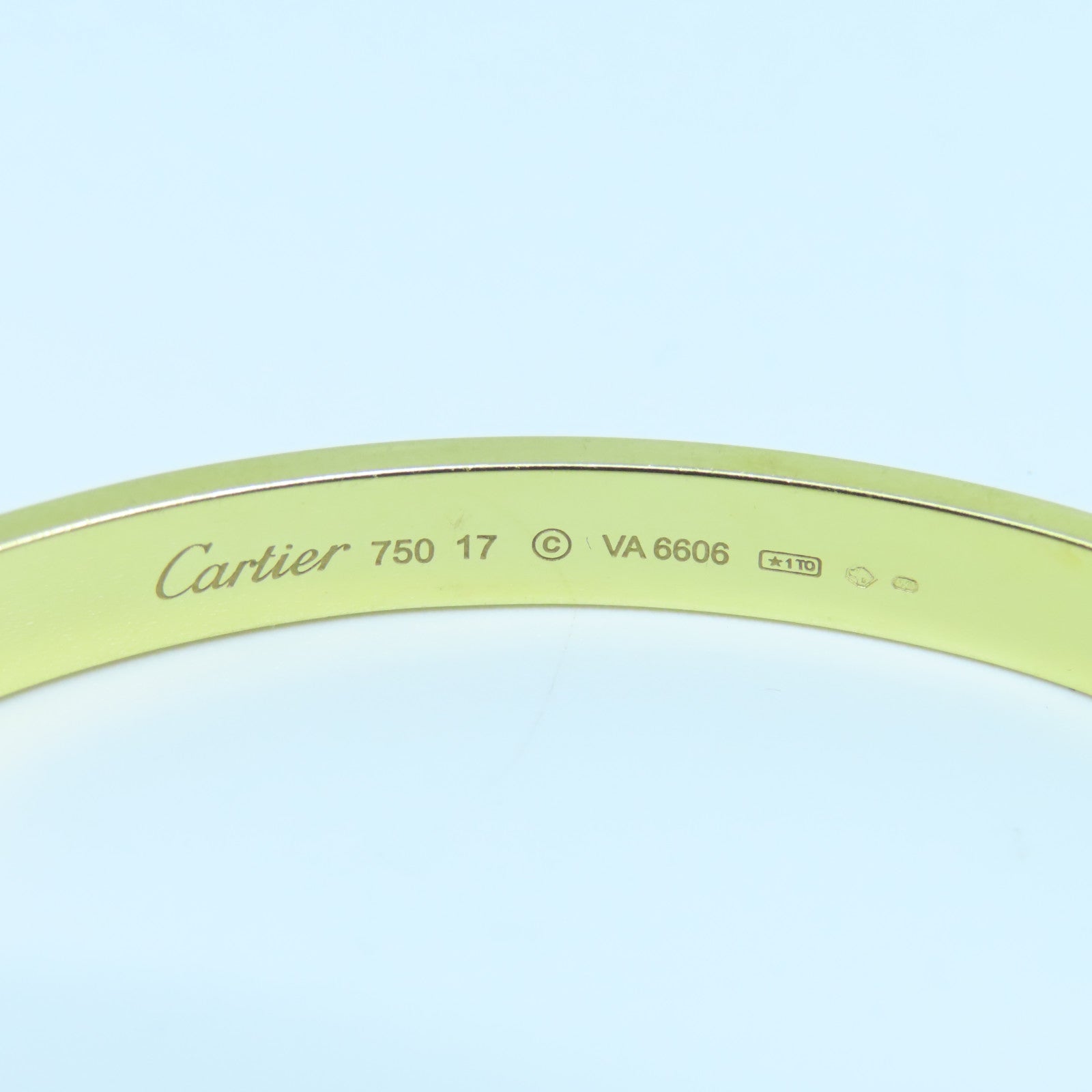 CARTIER 18K黃金Love Bracelet手鐲Cartier#17