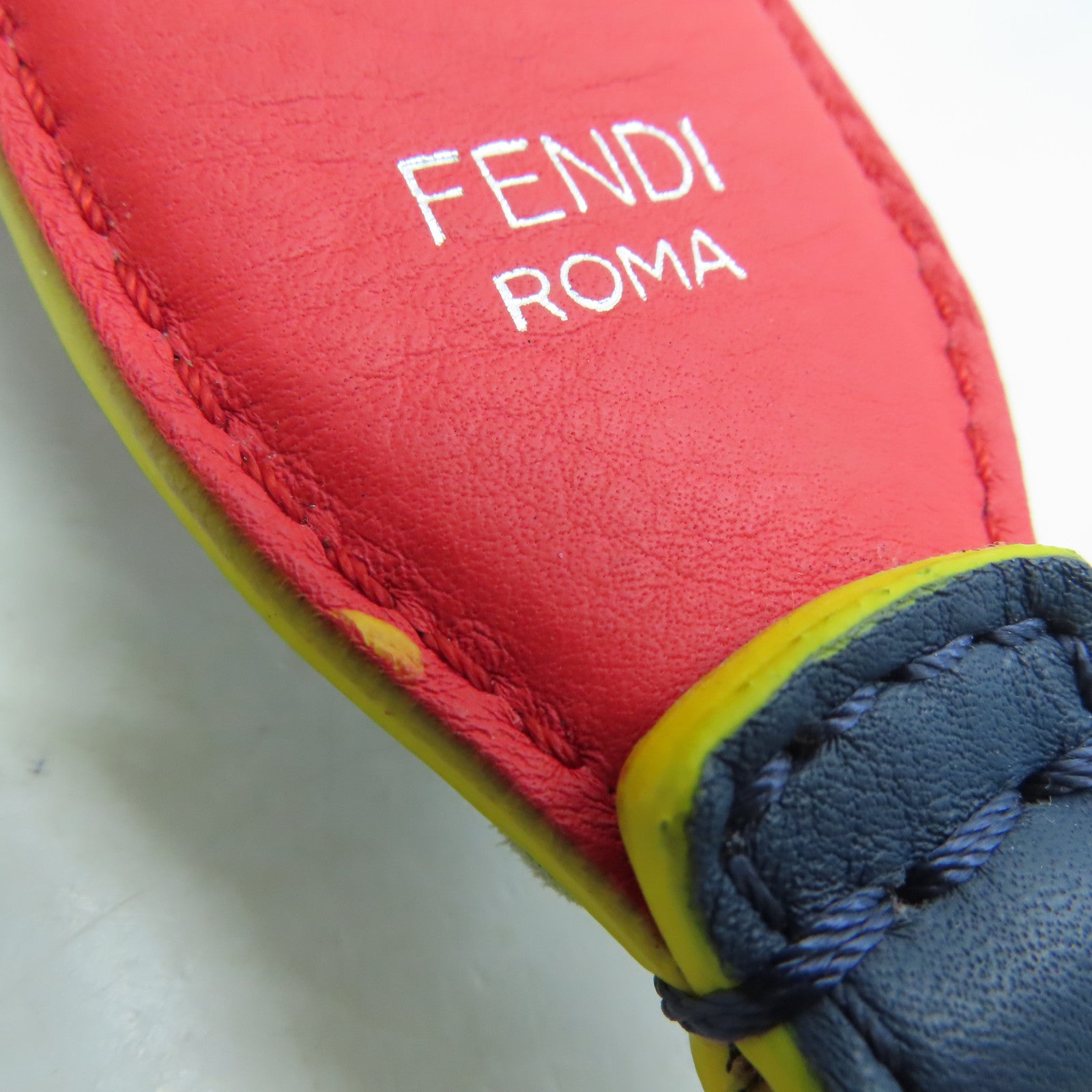 FENDI 【激減優惠】牛皮皮革Strap肩背帶藍色/彩色