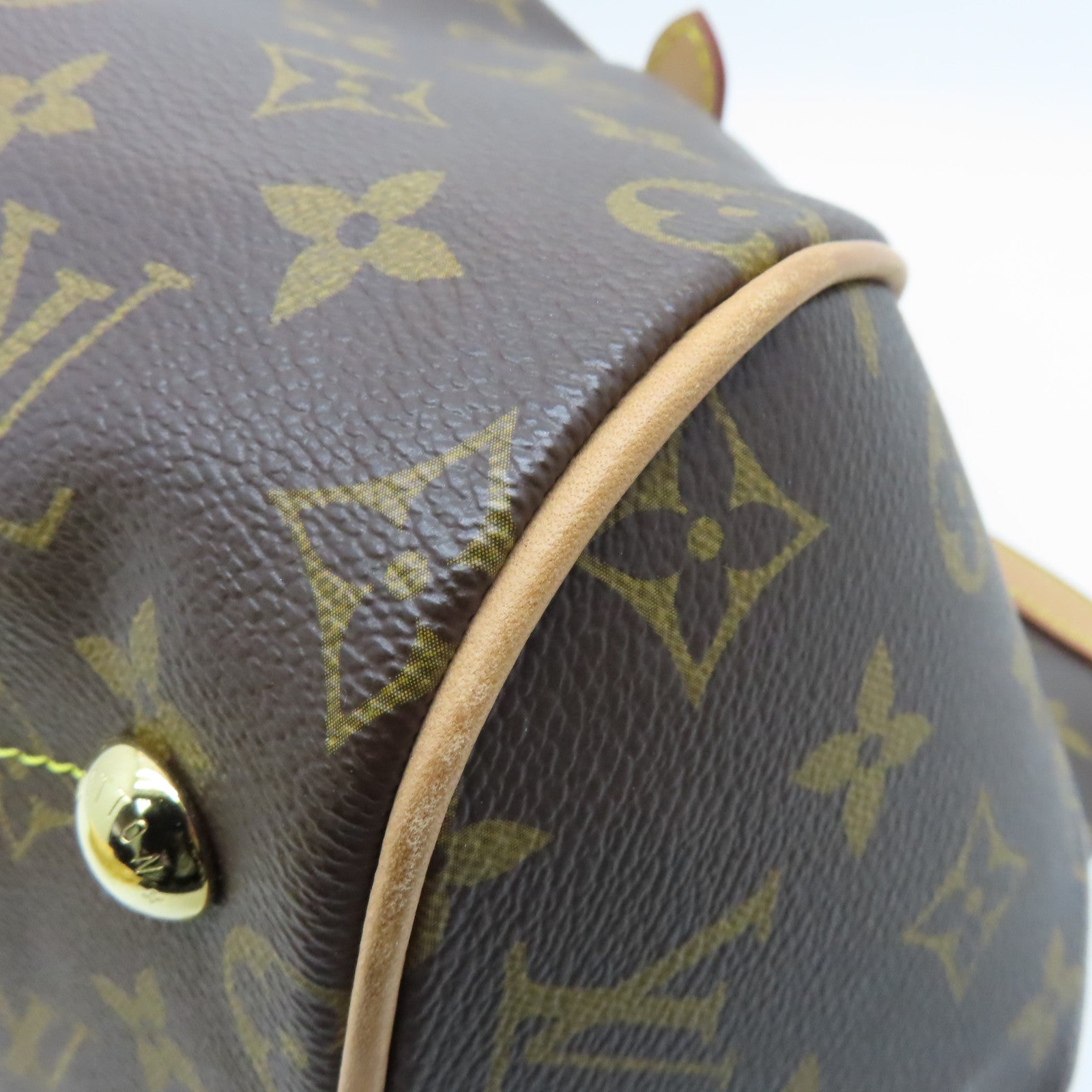 LOUIS VUITTON Monogram Tivoli GM金扣手挽袋啡色