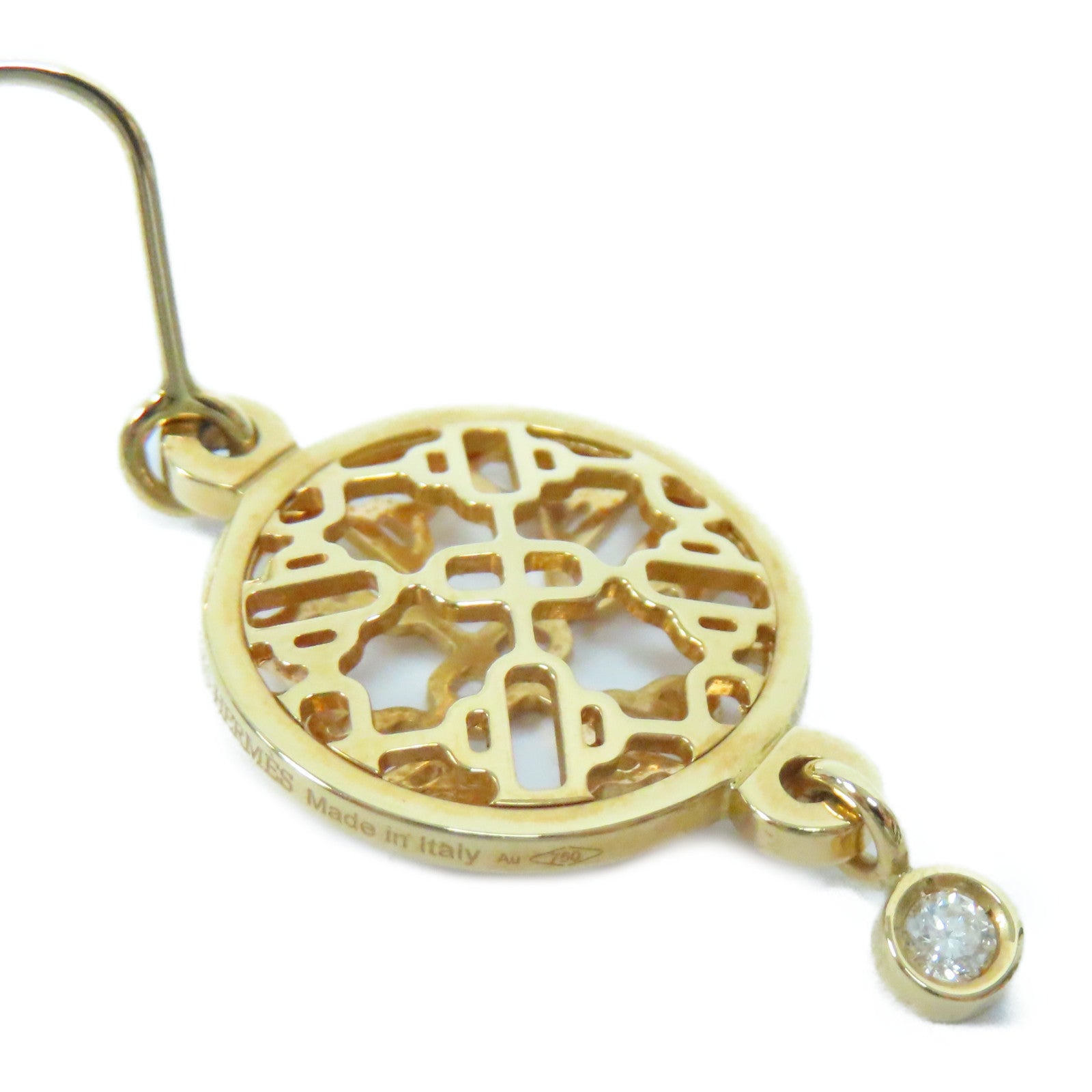 HERMES 18K黃金Passehle Earrings耳環