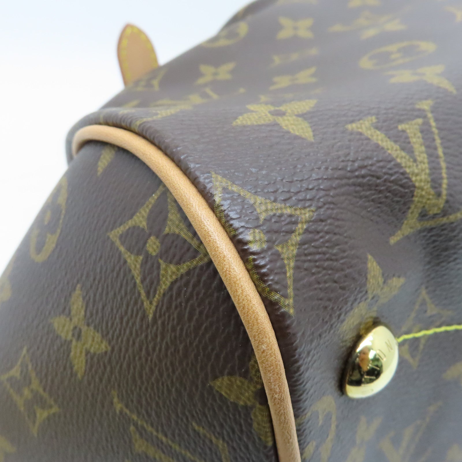 LOUIS VUITTON Monogram Tivoli GM金扣手挽袋啡色