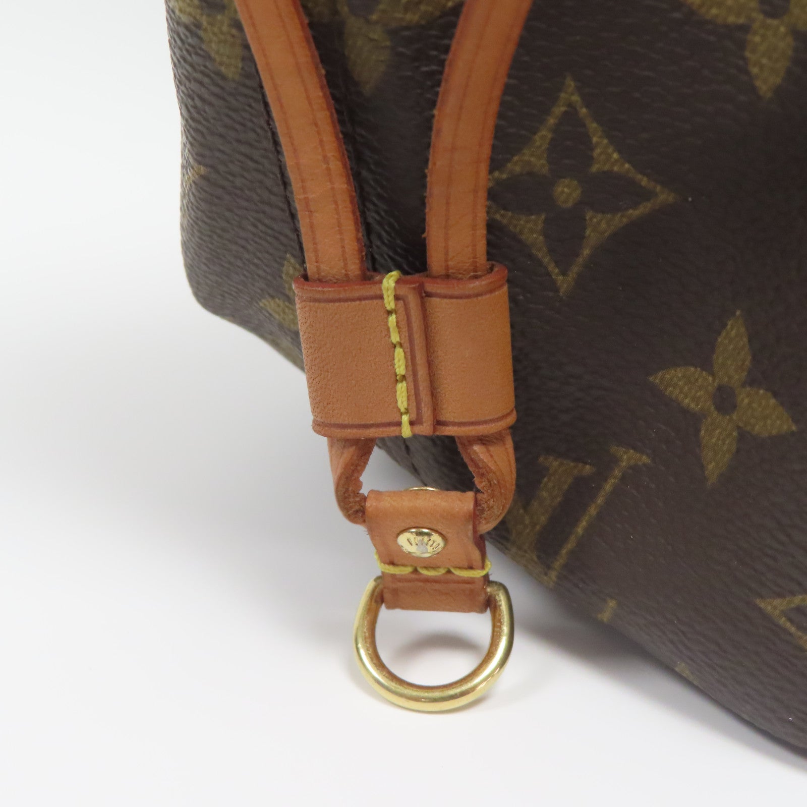 LOUIS VUITTON Monogram Neverfull MM金扣肩背袋啡色