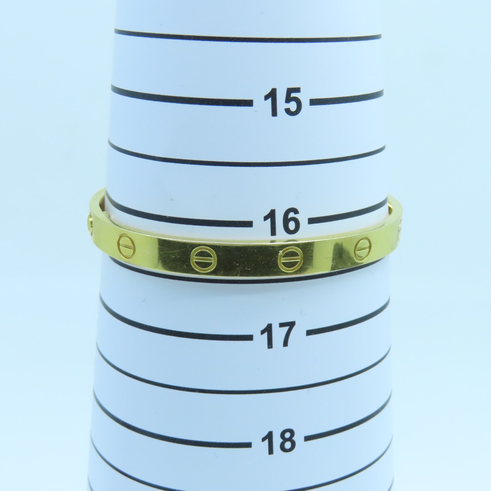 CARTIER 18K黃金Love Bracelet手鐲Cartier#17