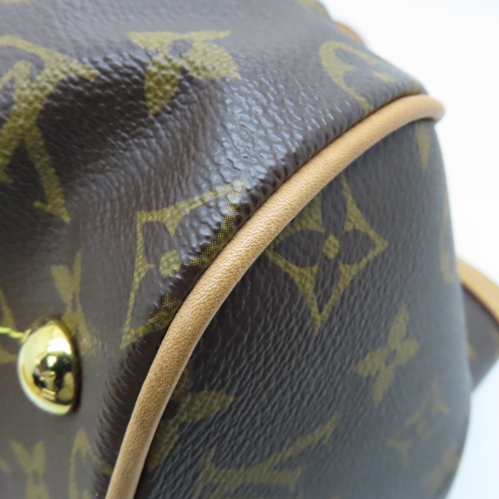LOUIS VUITTON Monogram Tivoli GM金扣手挽袋啡色