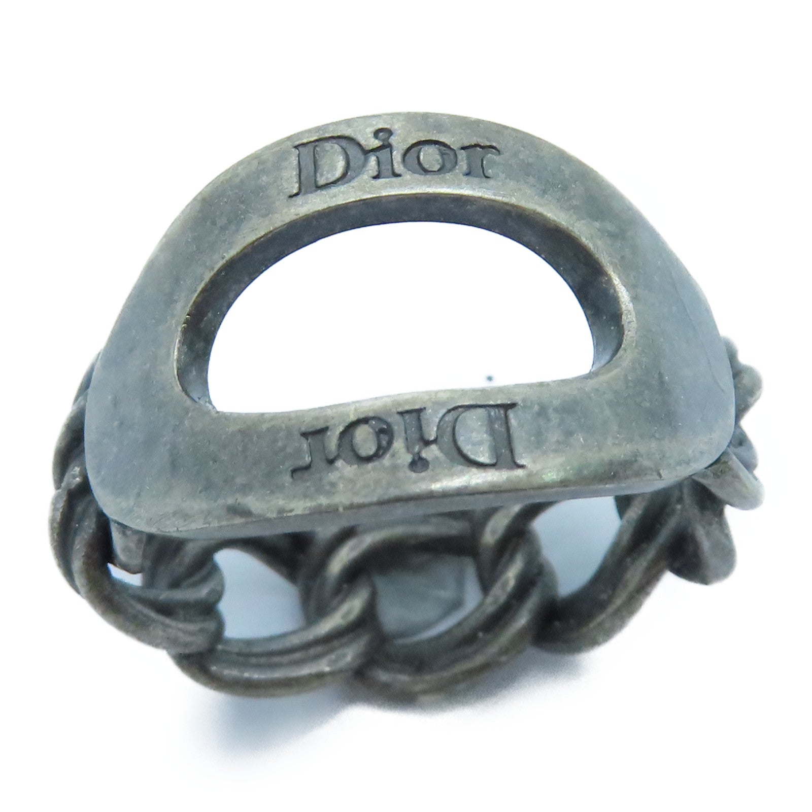 Dior 金属Ring戒指US#6.5银色