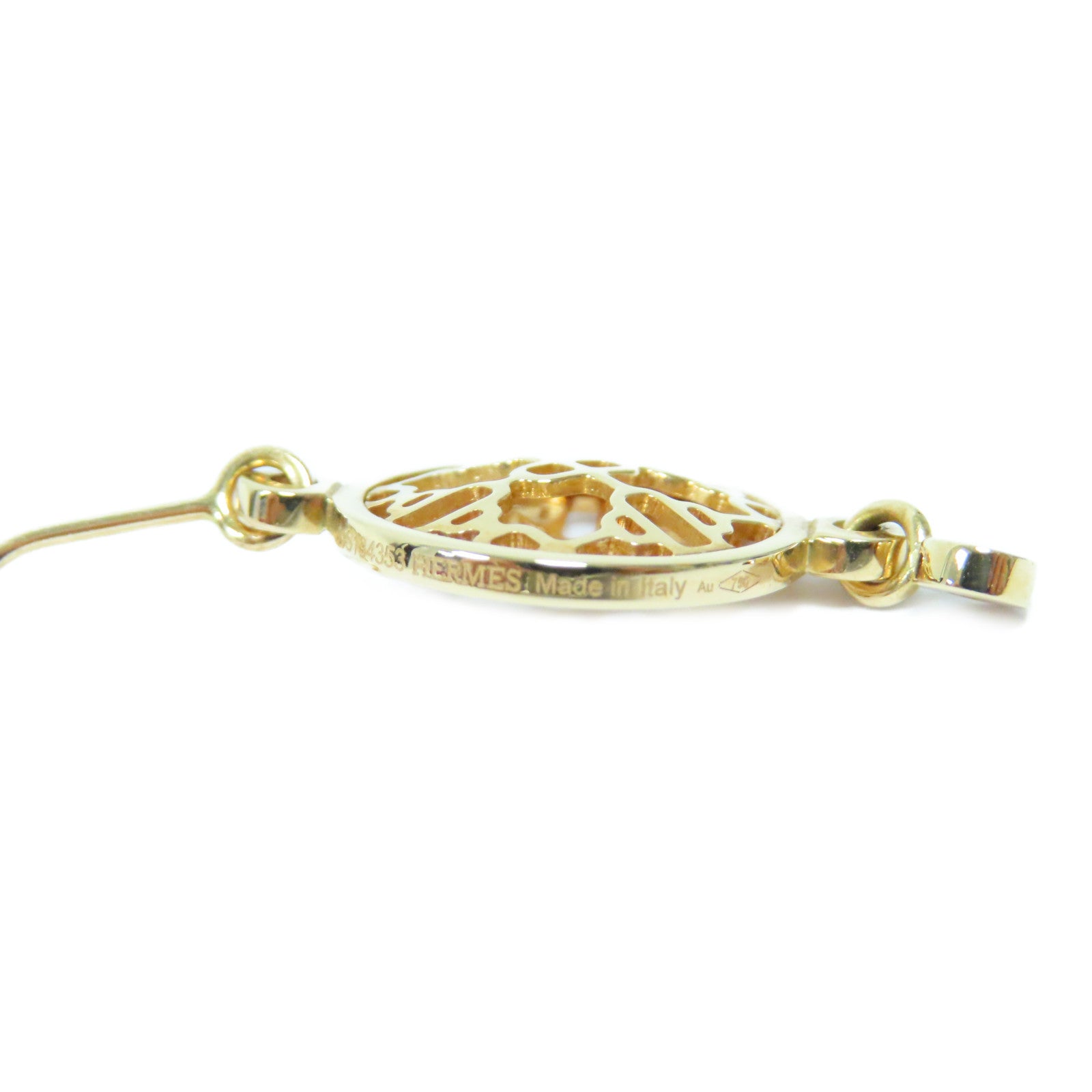 HERMES 18K黃金Passehle Earrings耳環