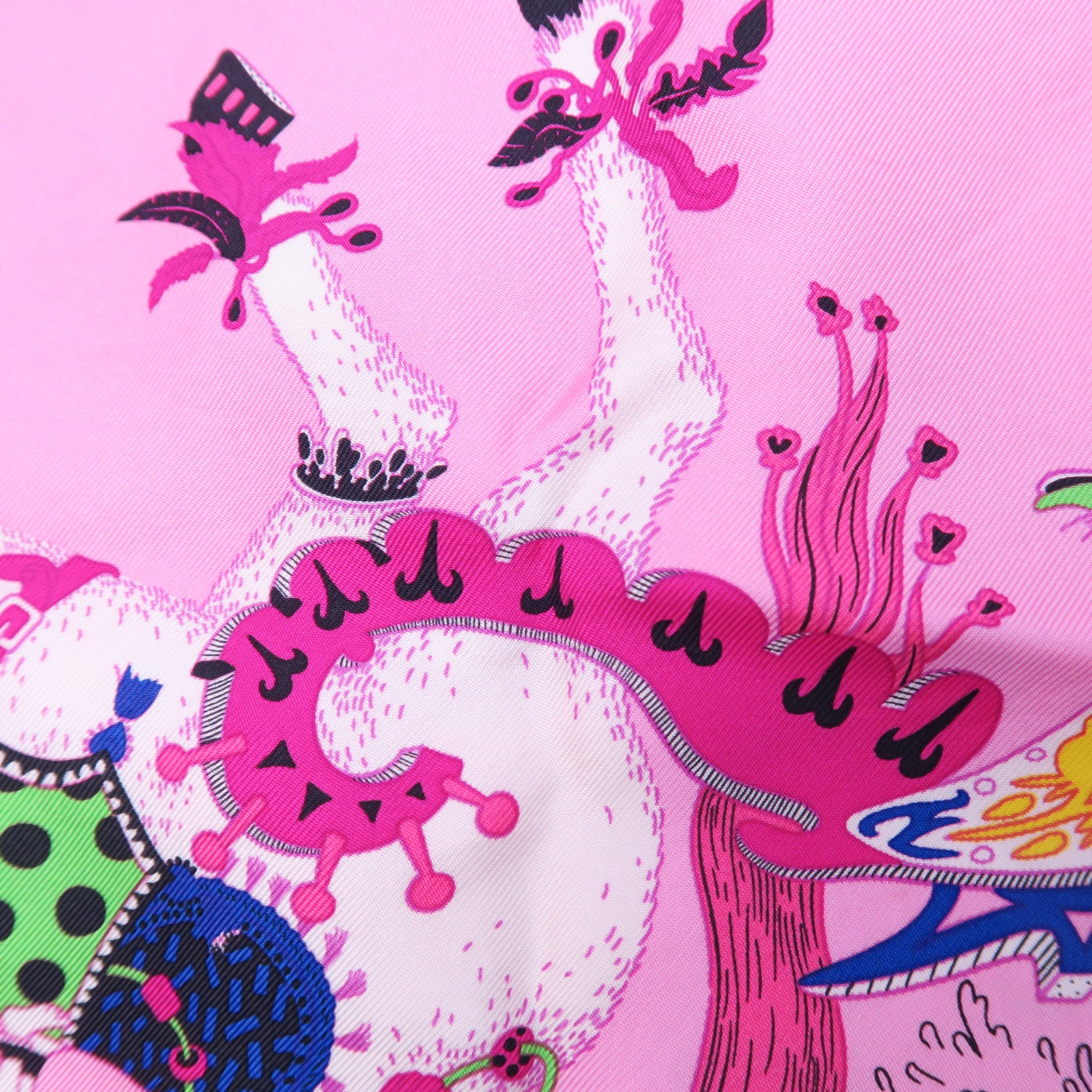 HERMES 【激減優惠】絲質Scarf 90x90絲巾粉紅色