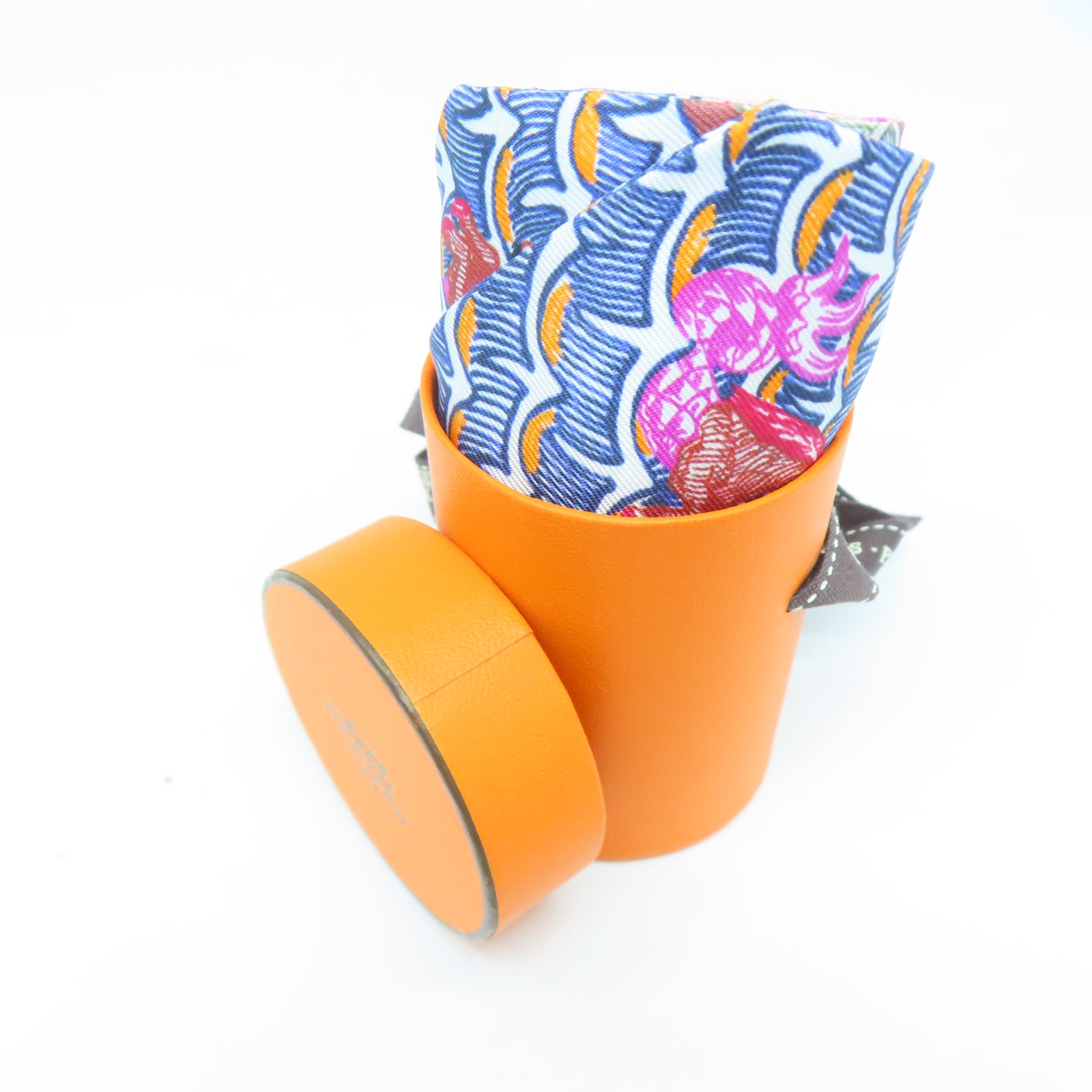 HERMES 絲質Twilly Scarf絲巾粉紅色