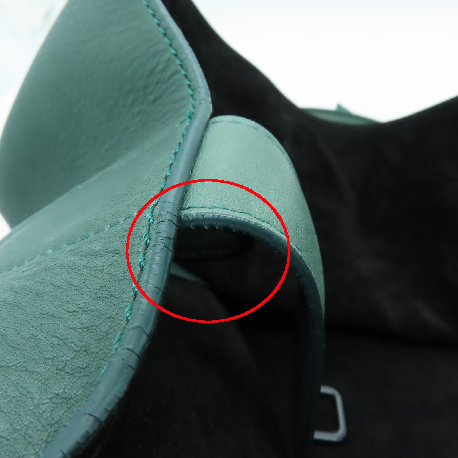 CELINE 牛皮皮革Luggage Phantom手挽袋綠色
