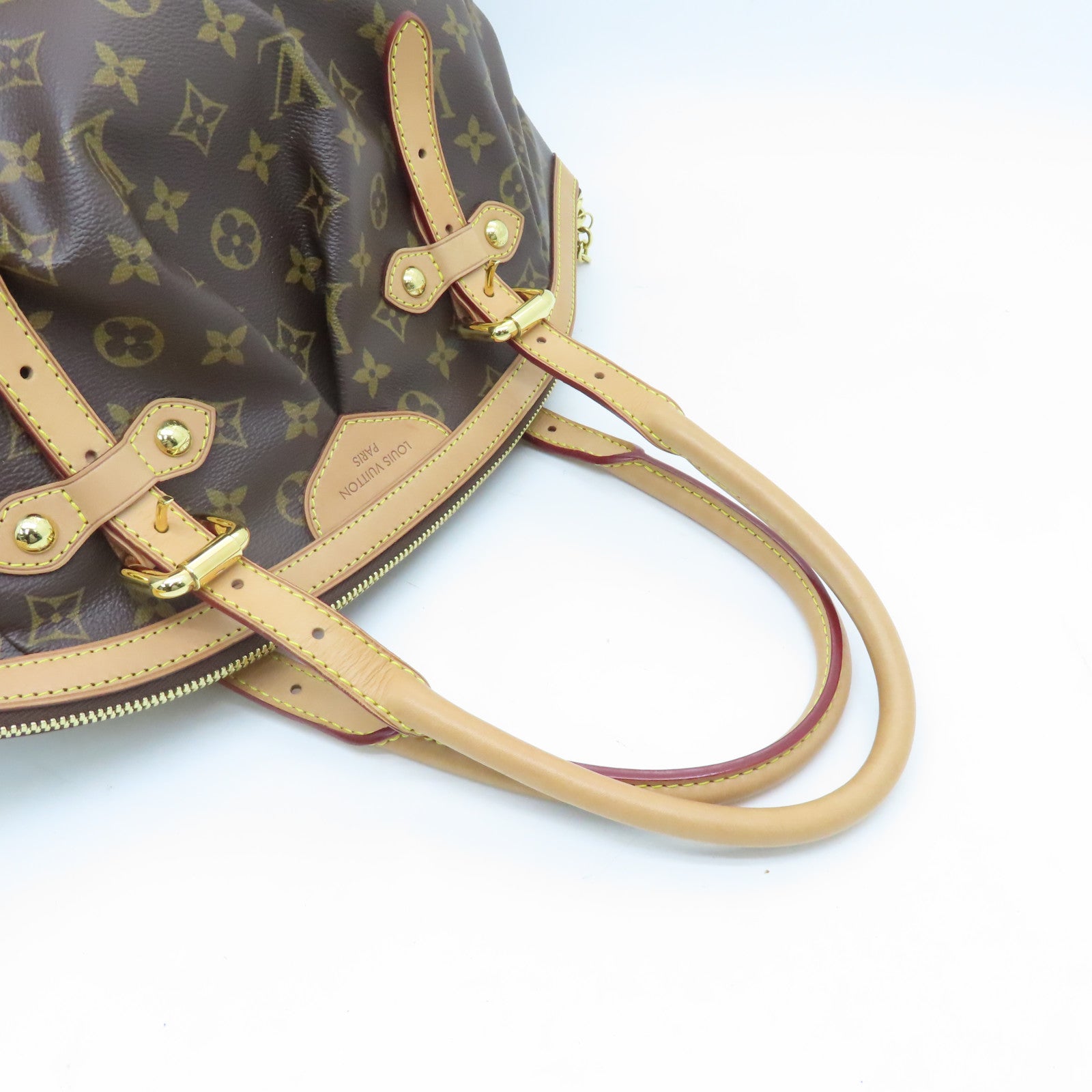 LOUIS VUITTON Monogram Tivoli GM金扣手挽袋啡色