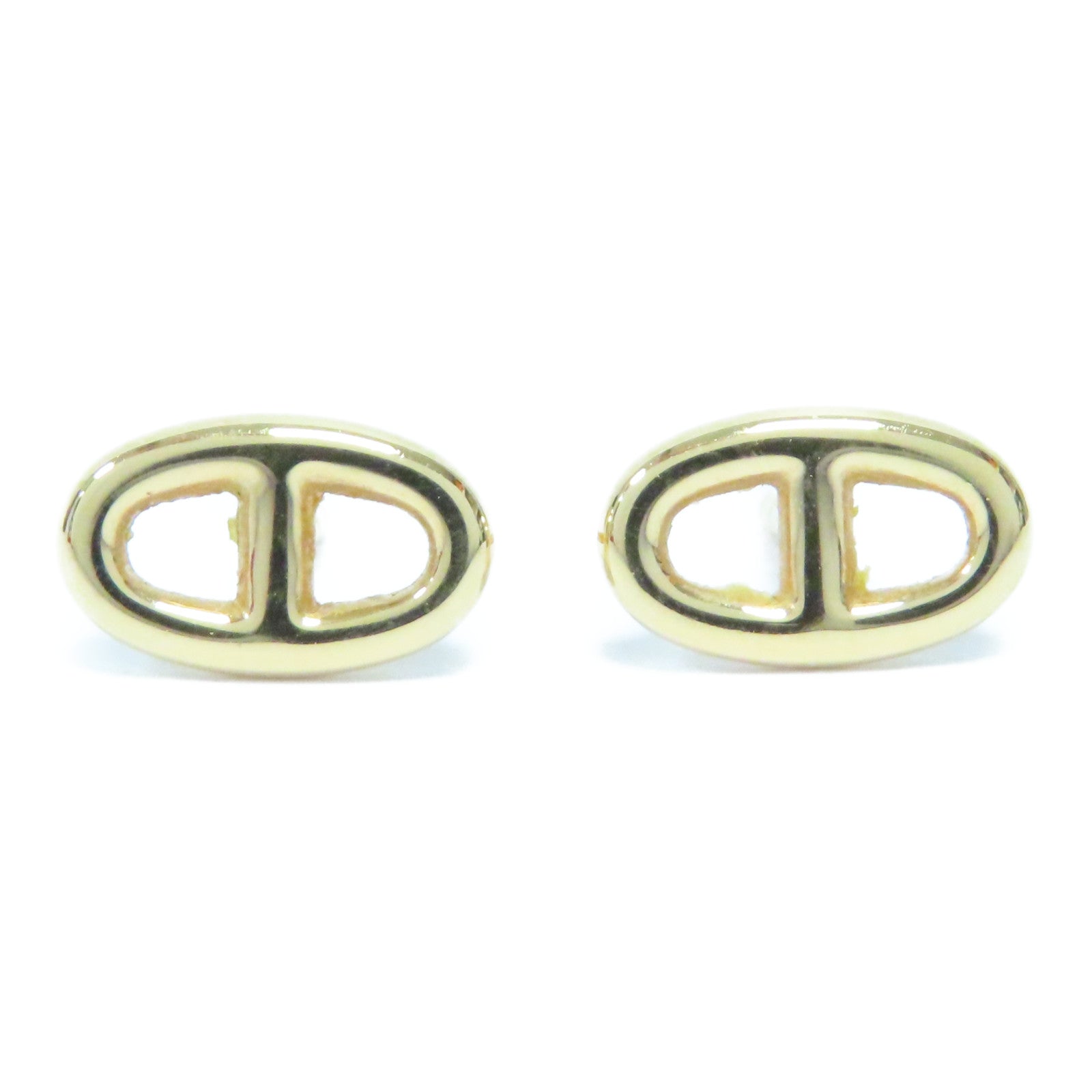 HERMES 18K黃金Chaine d'Ancre耳環