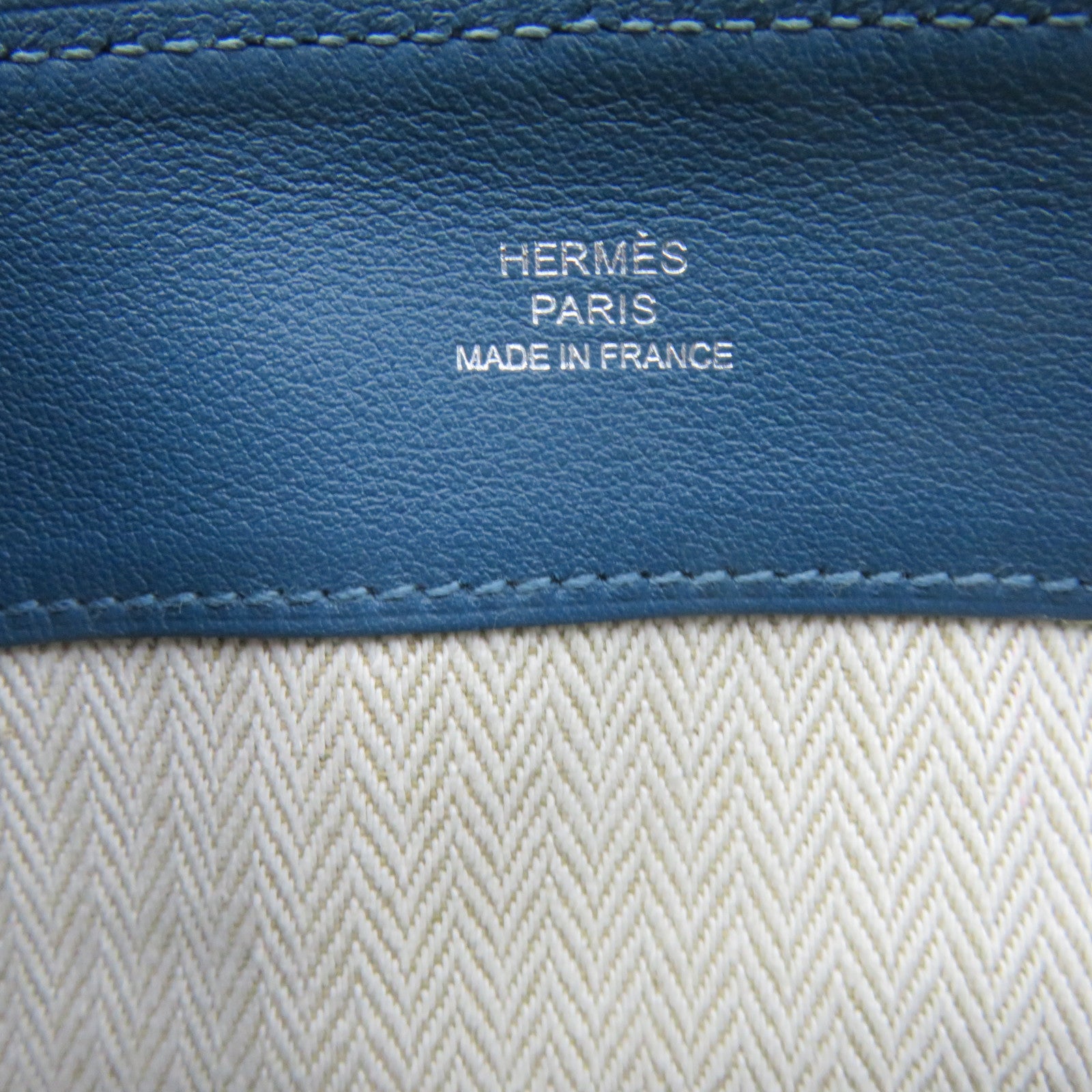 HERMES Swift皮革Pouch手拿包藍色