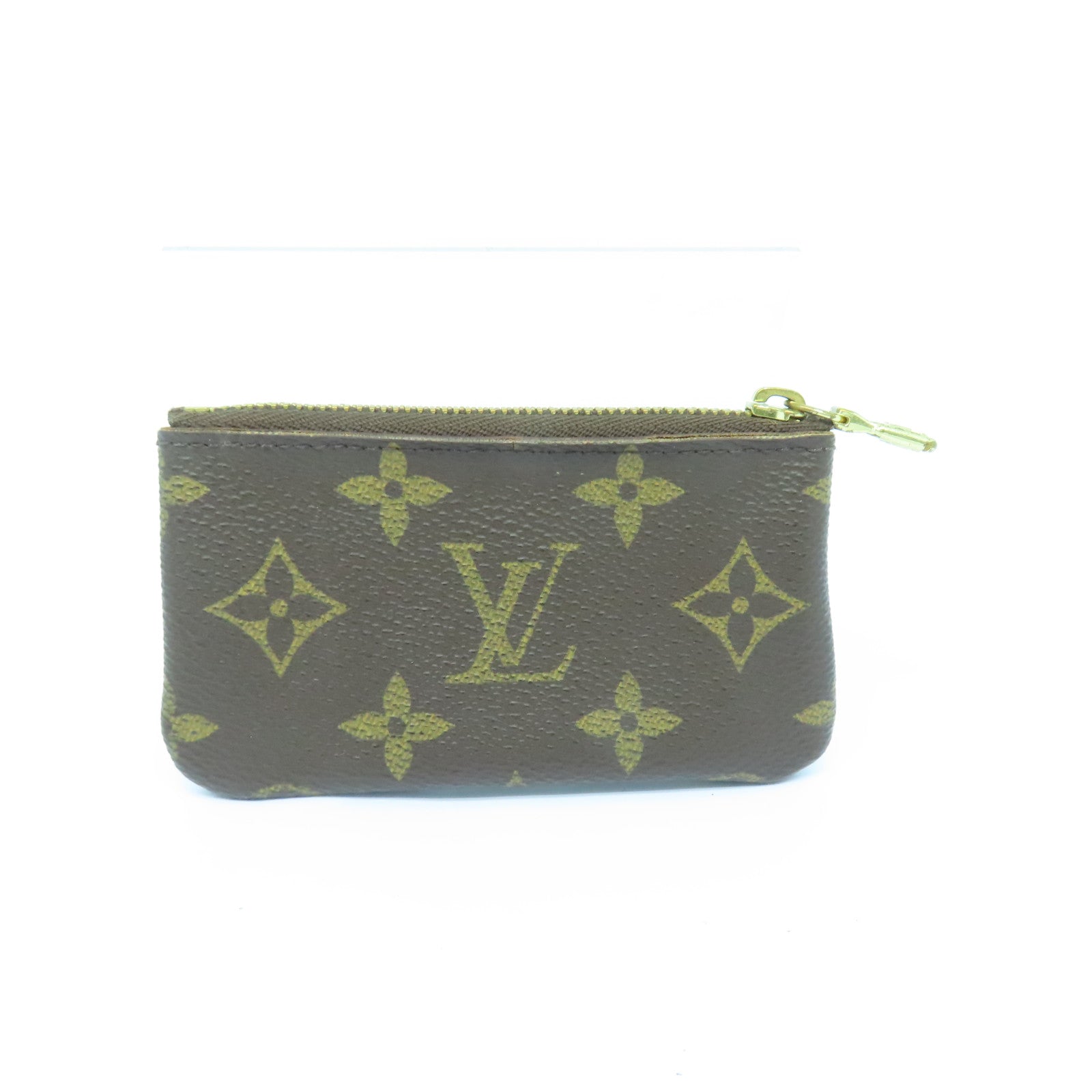 LOUIS VUITTON Monogram Coin Case金扣零钱包啡色