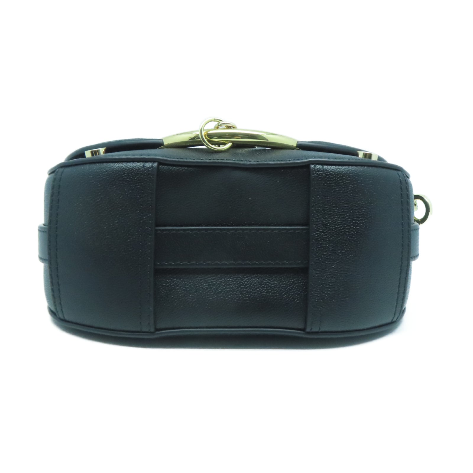 SEE BY CHLOE 牛皮皮革Shoulder Bag金扣肩背袋黑色