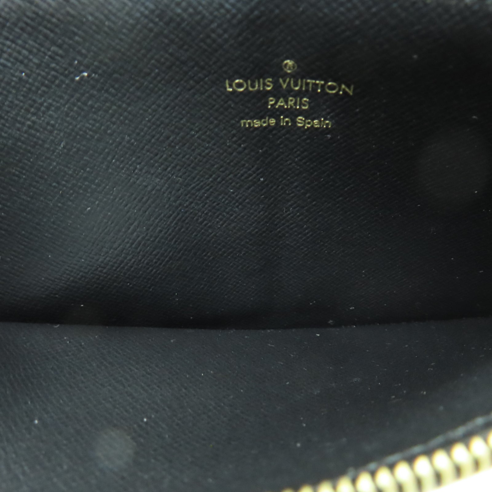 LOUIS VUITTON Monogram Reverse Slim Purse金扣卡片套棕色