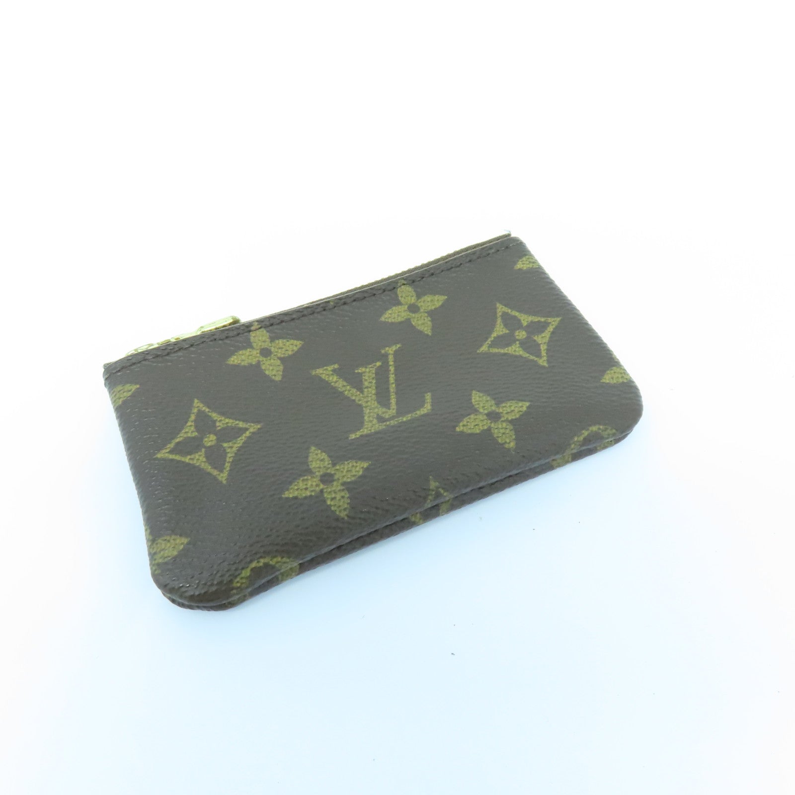 LOUIS VUITTON Monogram Coin Case金扣零钱包啡色
