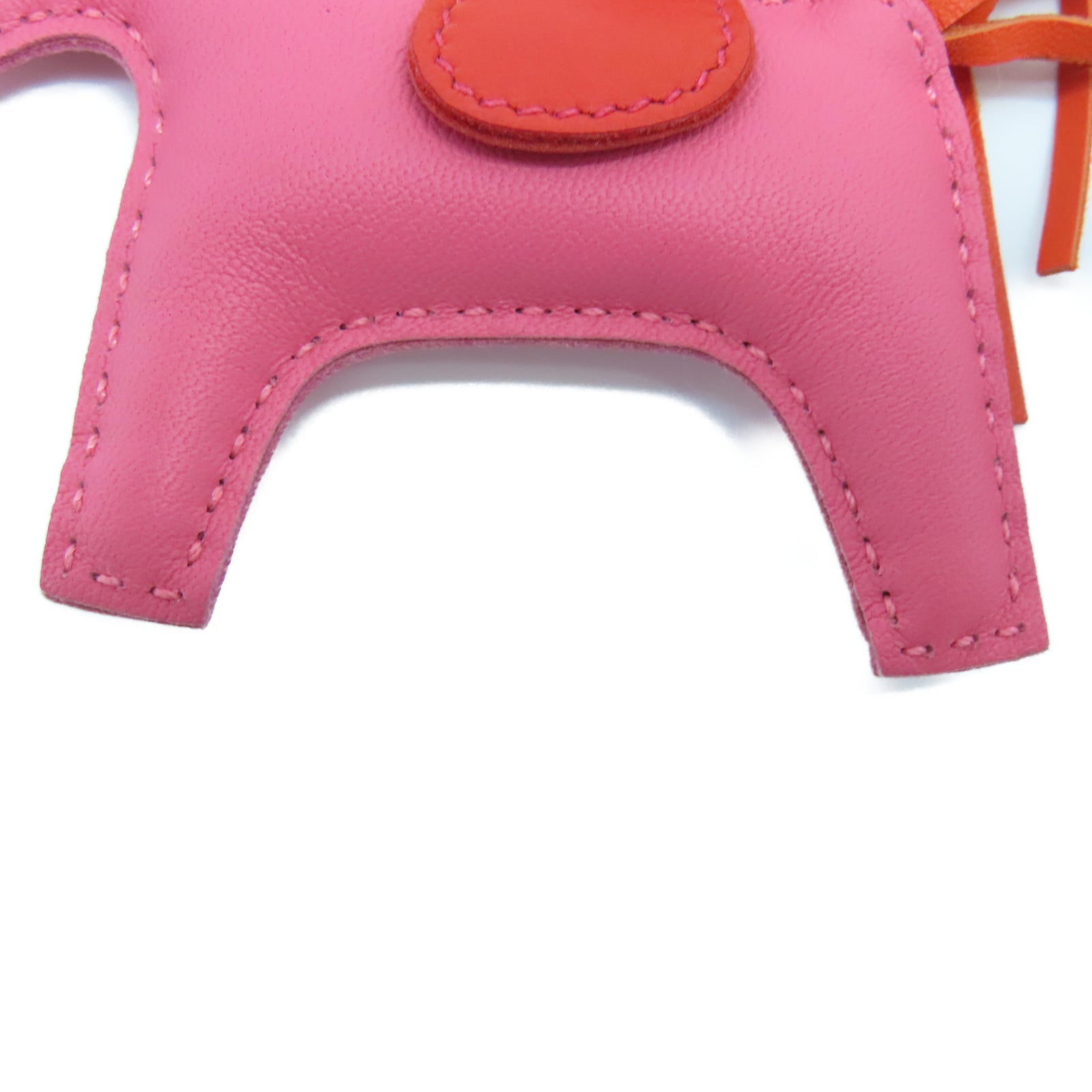 HERMES Veau Swift皮革Rodeo掛飾粉紅色