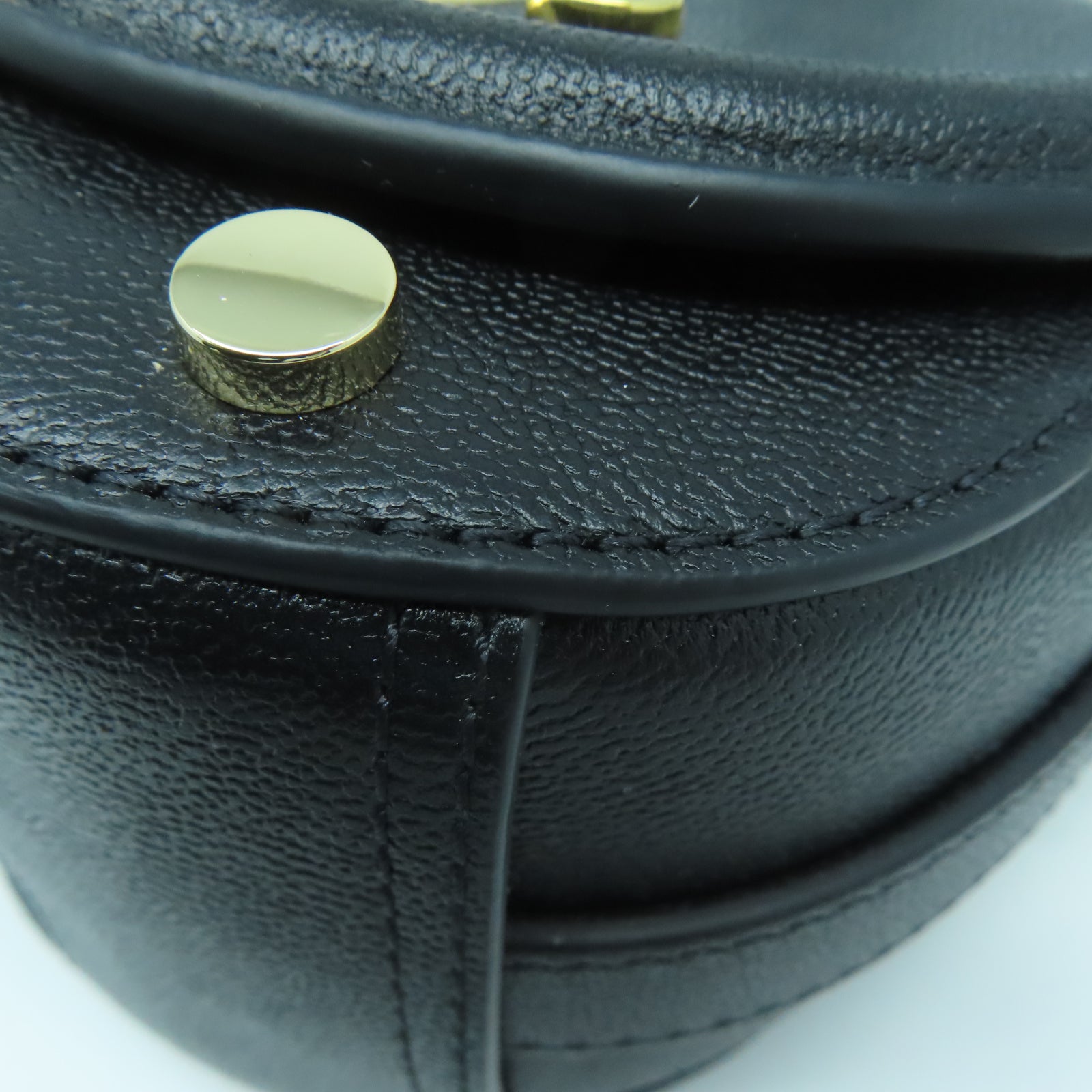 SEE BY CHLOE 牛皮皮革Shoulder Bag金扣肩背袋黑色