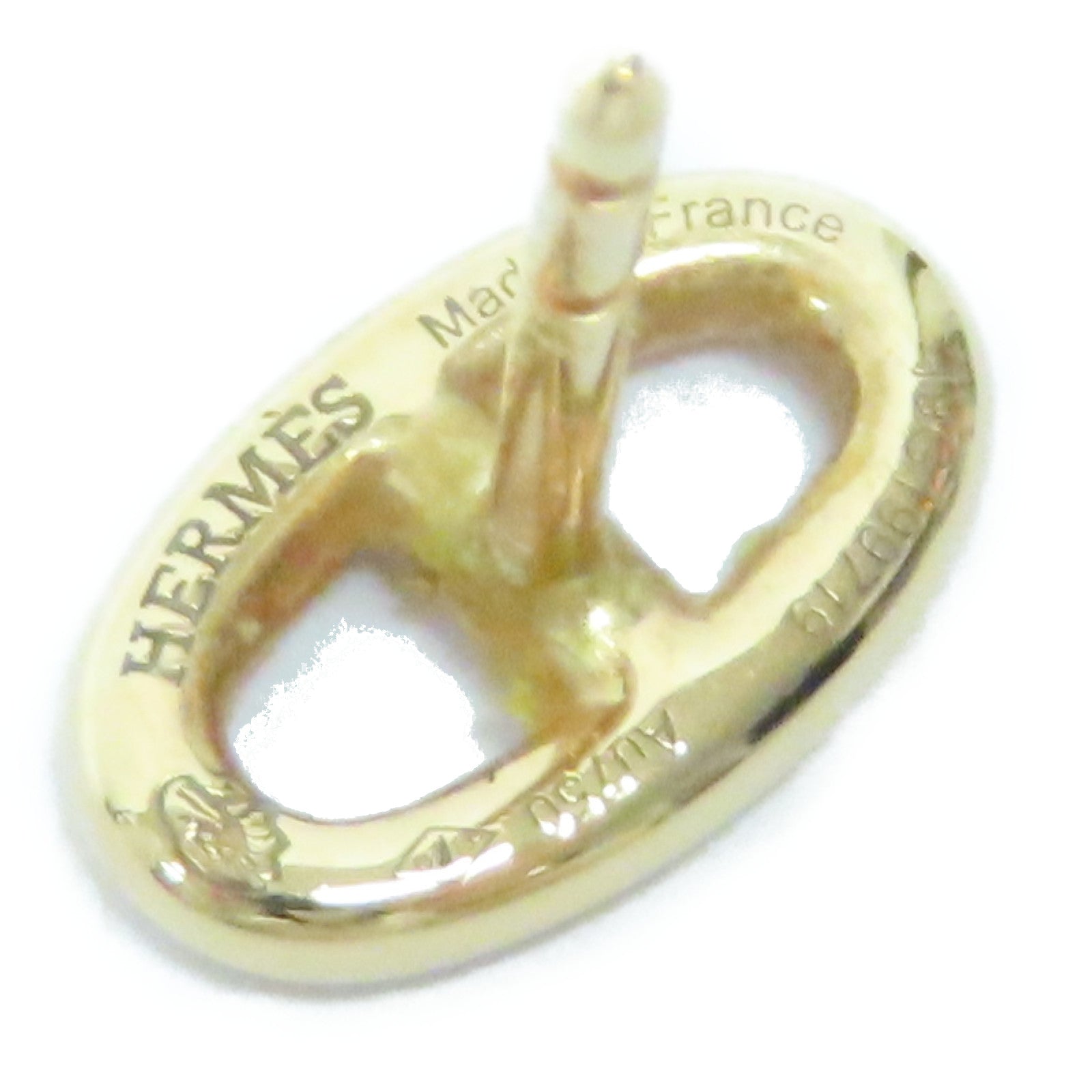 HERMES 18K黃金Chaine d'Ancre耳環