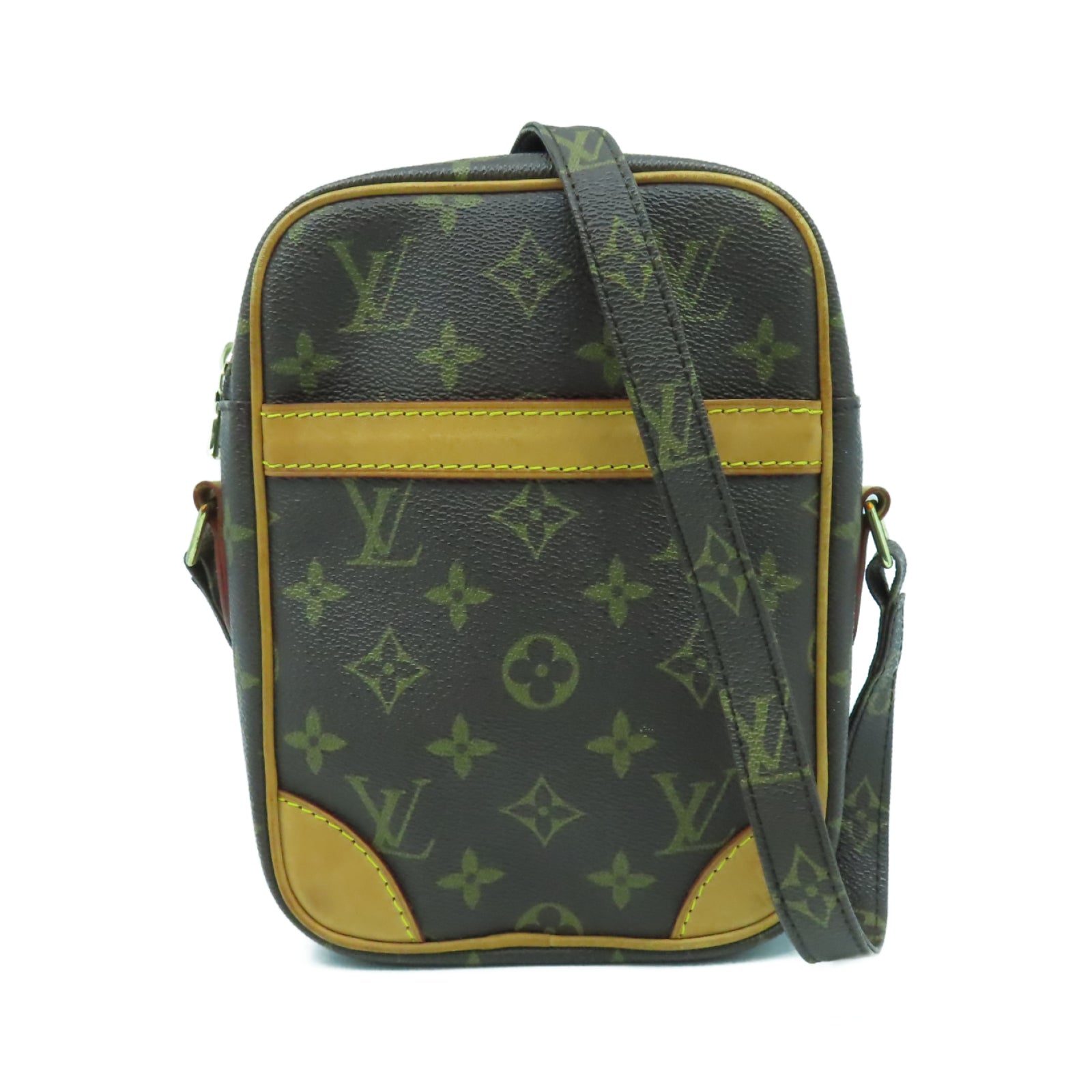 LOUIS VUITTON Monogram Danube金扣肩背袋啡色