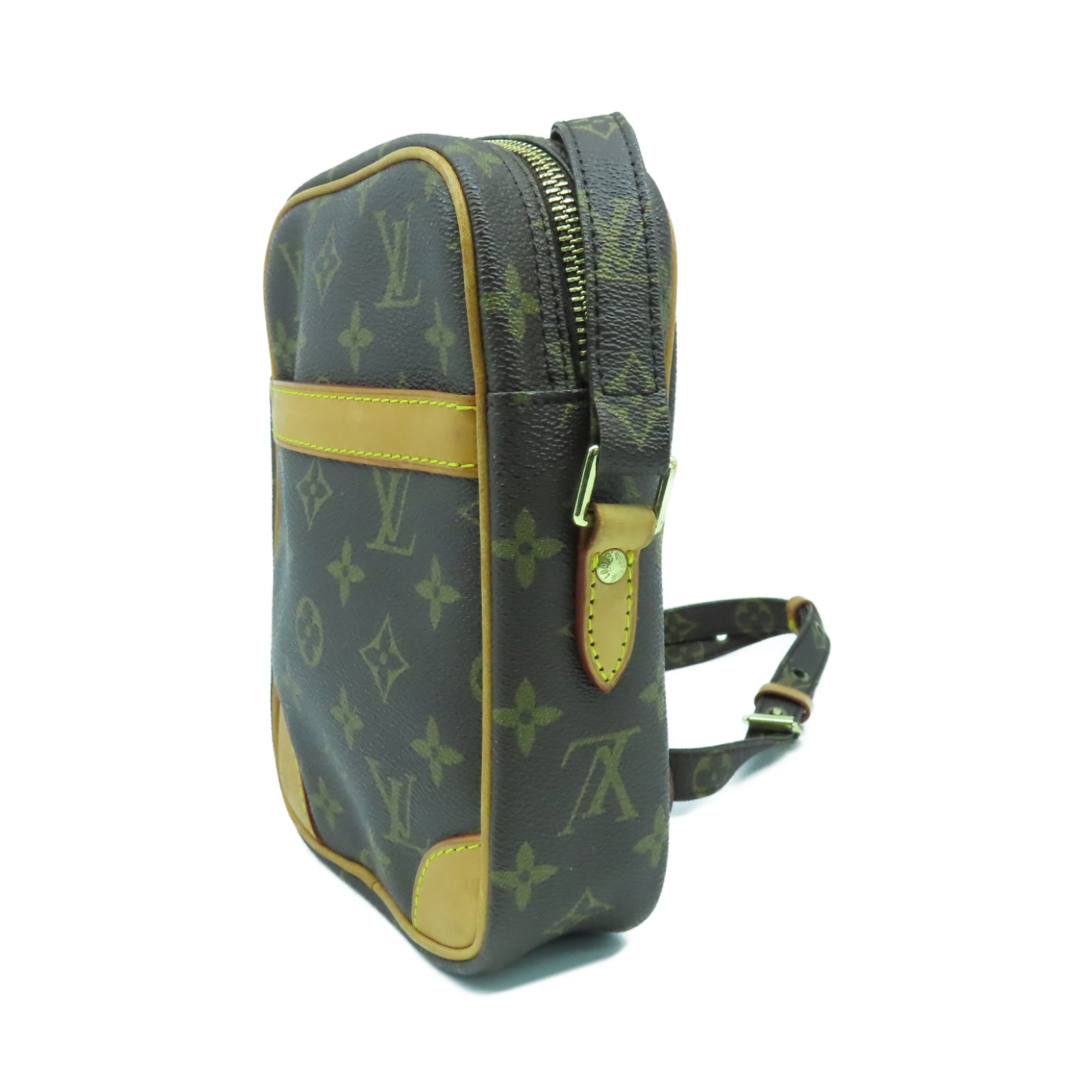 LOUIS VUITTON Monogram Danube金扣肩背袋啡色
