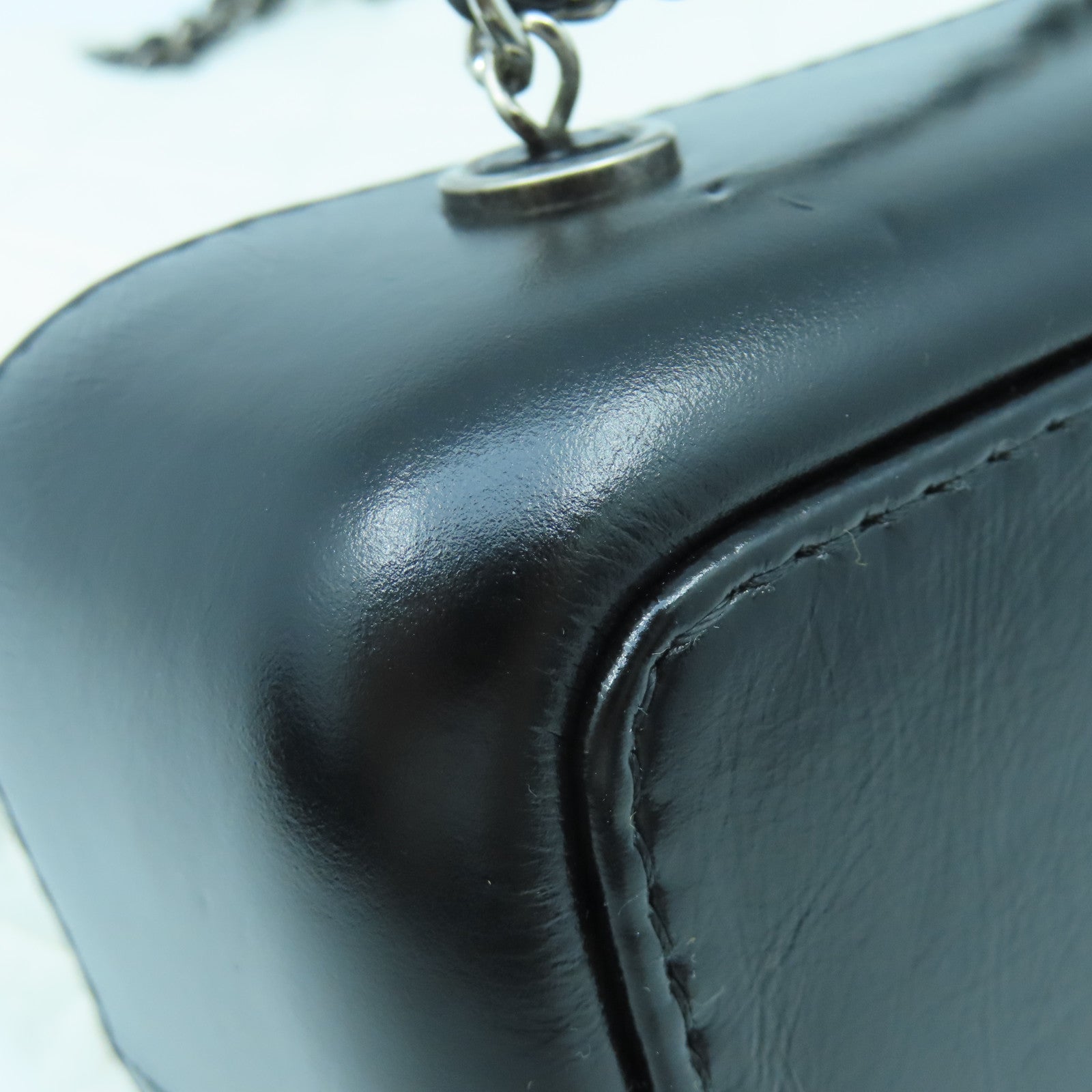 CHANEL 菱格牛皮皮革Gabreille Backpack銀扣/金扣背包白色/黑色