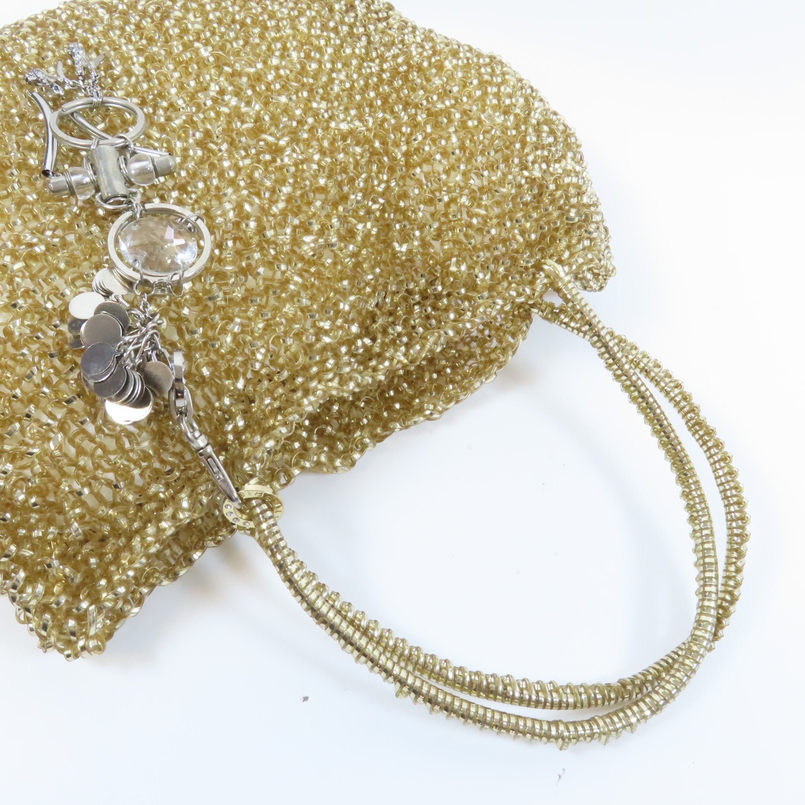 ANTEPRIMA PVC Wirebag手挽袋金色