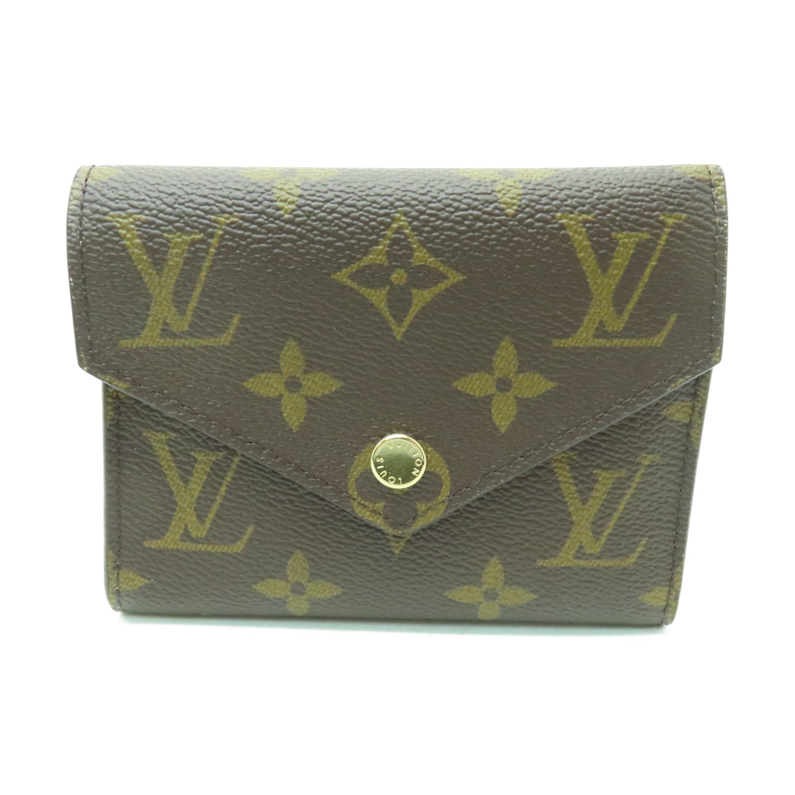 LOUIS VUITTON Monogram Victorine Wallet金扣錢包棕色