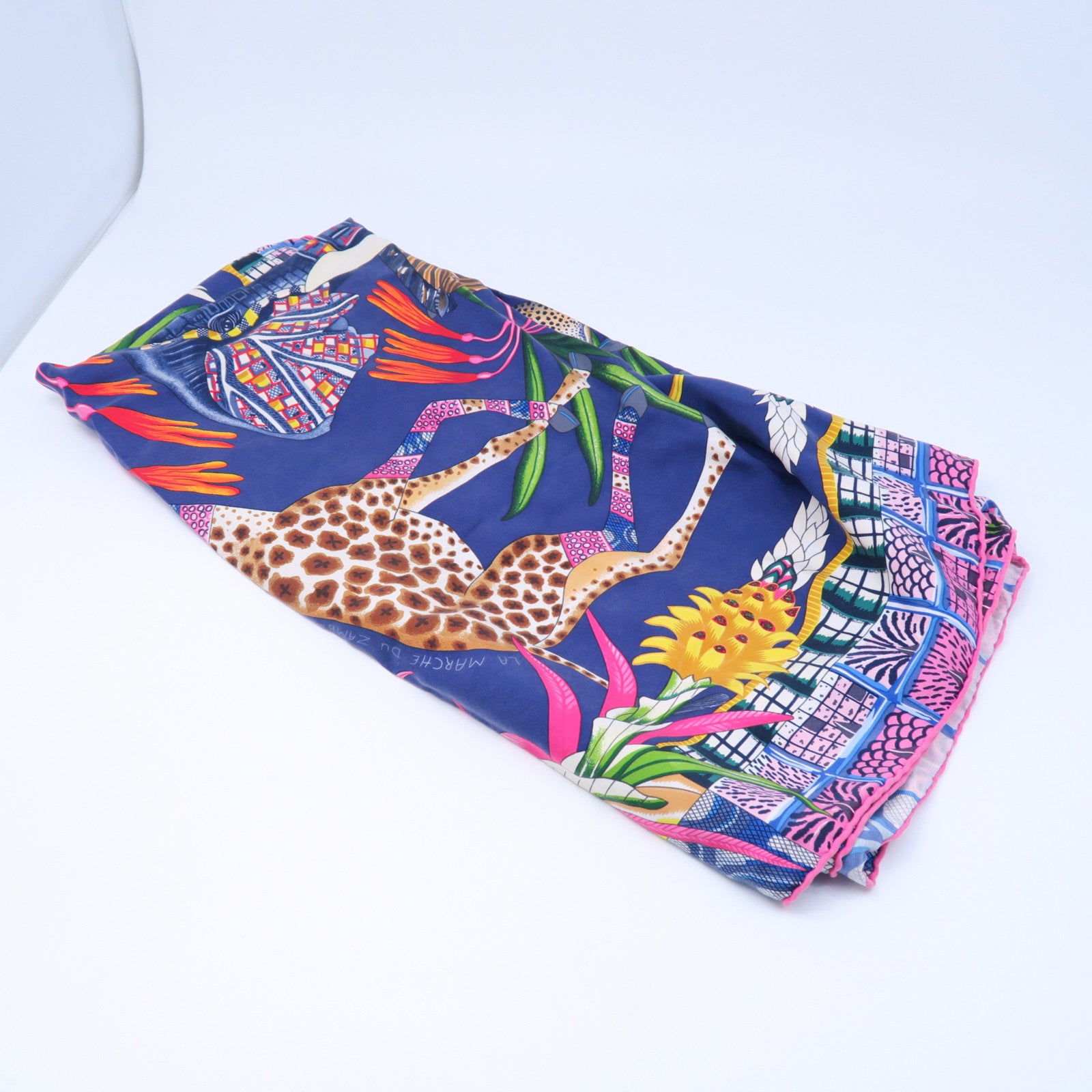 HERMES 丝质Scarf 90x90丝巾蓝色
