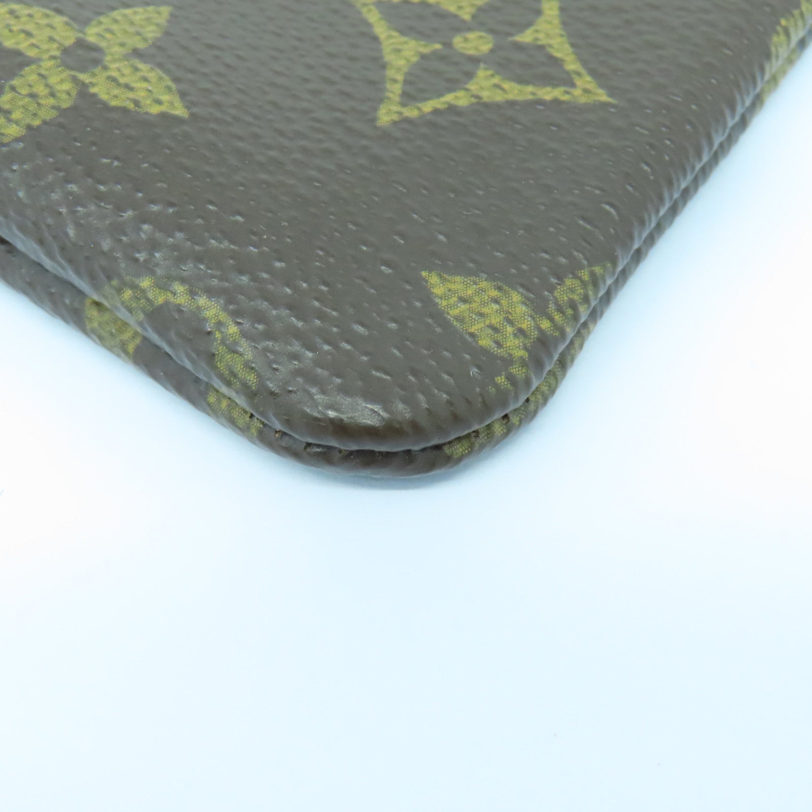 LOUIS VUITTON Monogram Coin Case金扣零钱包啡色