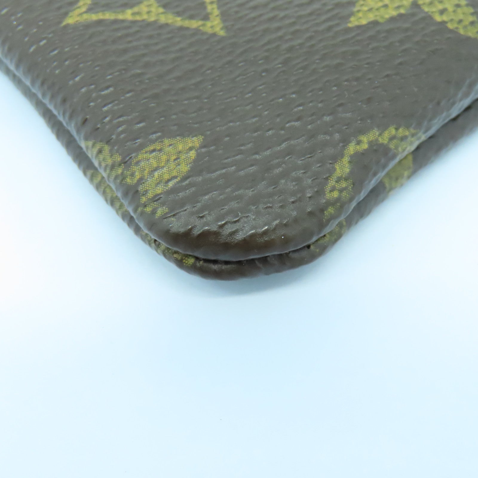 LOUIS VUITTON Monogram Coin Case金扣零钱包啡色