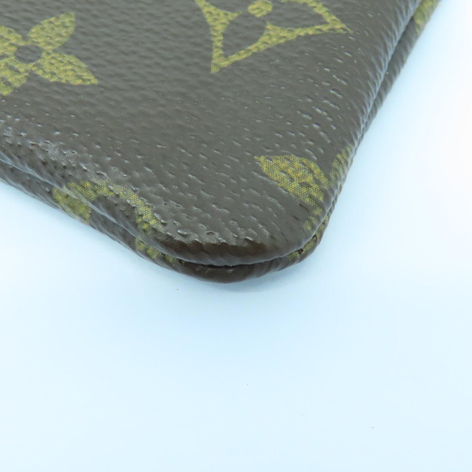 LOUIS VUITTON Monogram Coin Case金扣零钱包啡色