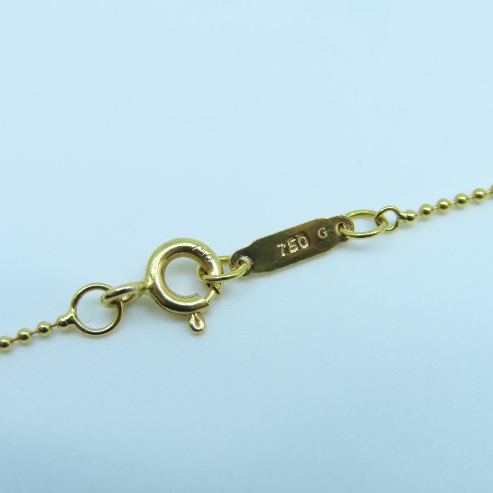 TIFFANY＆CO 18K黃金Mini Crown Key0.13ct鑽石項鍊