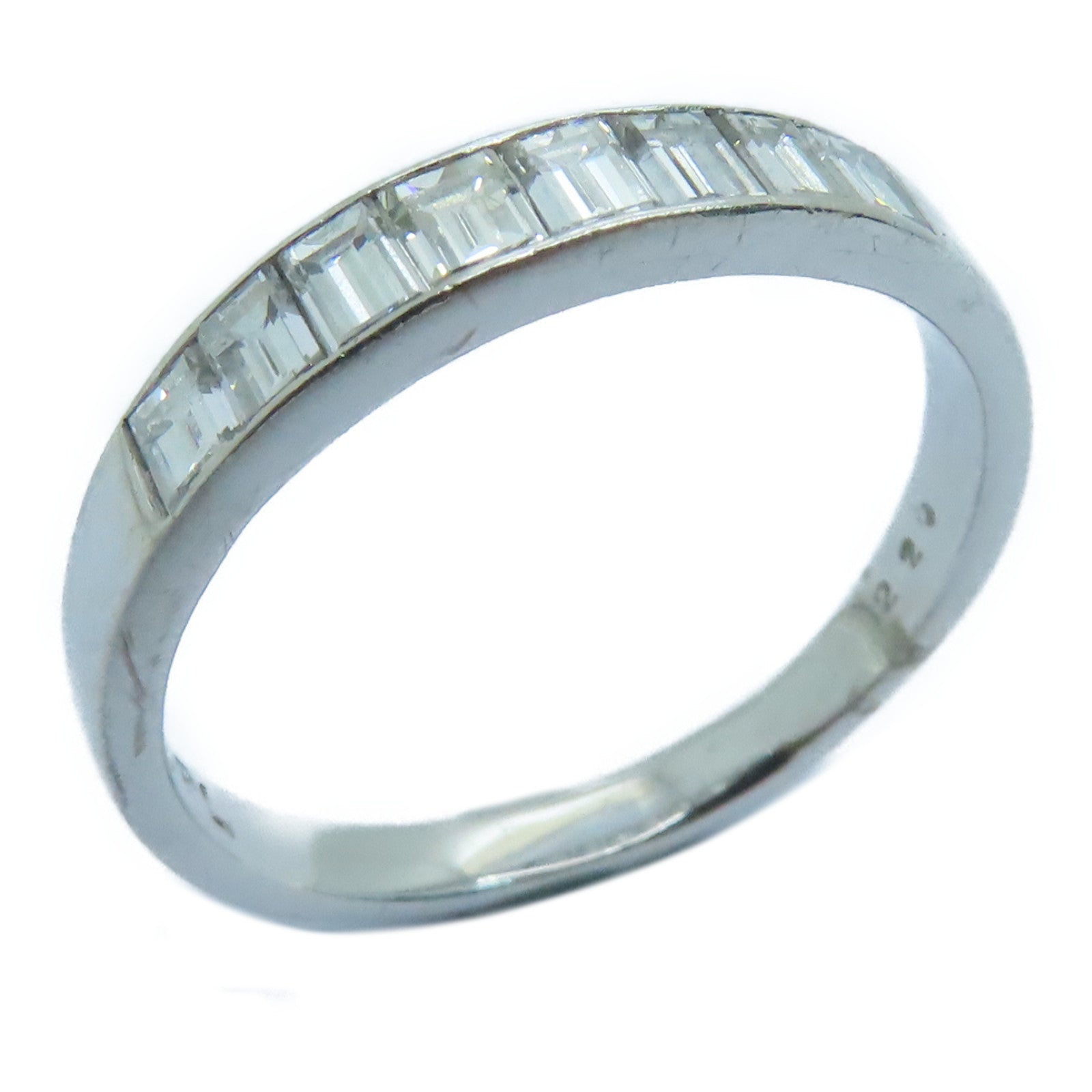 JEWELRY 18K白金Diamond Ring钻石戒指US#7.5银色