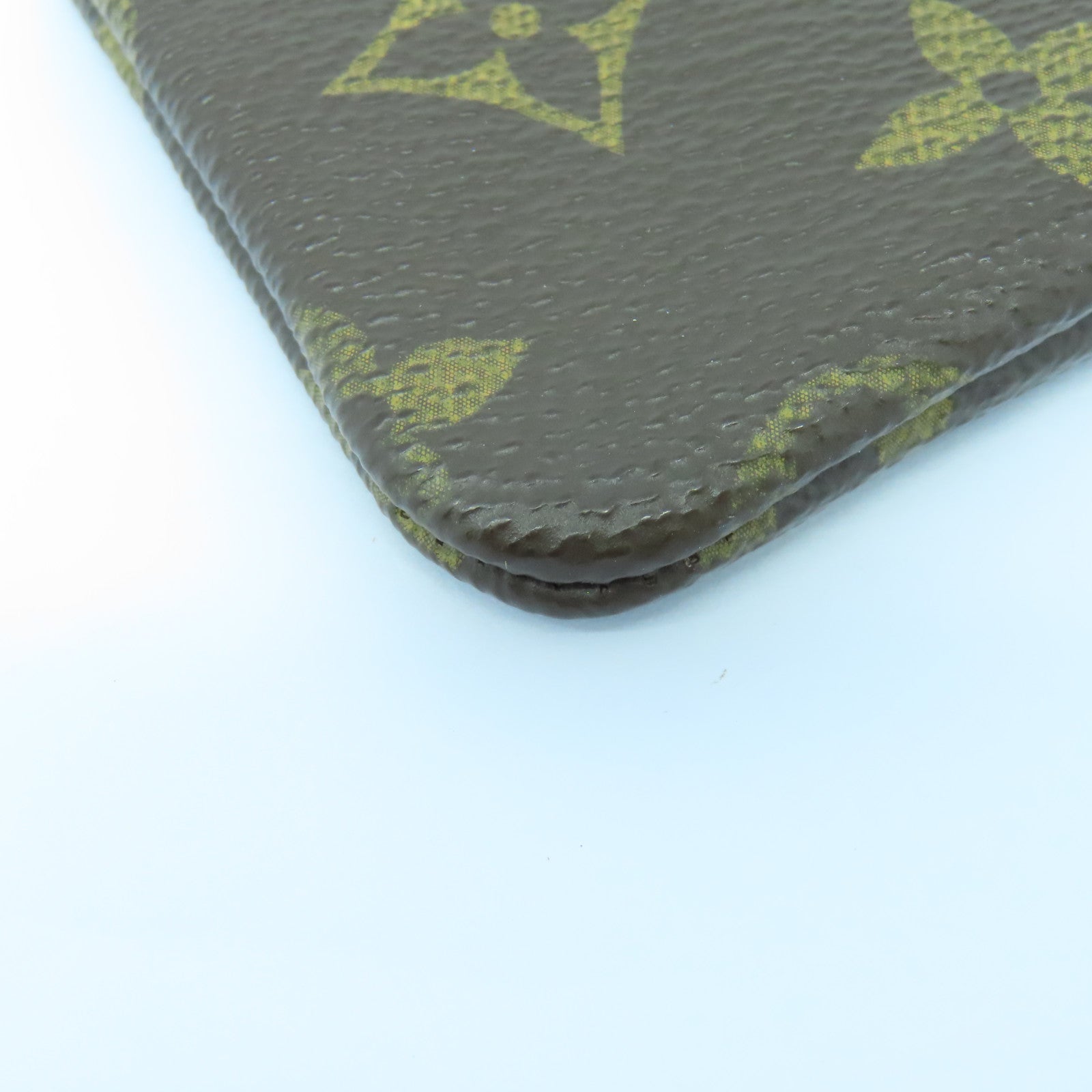 LOUIS VUITTON Monogram Coin Case金扣零钱包啡色
