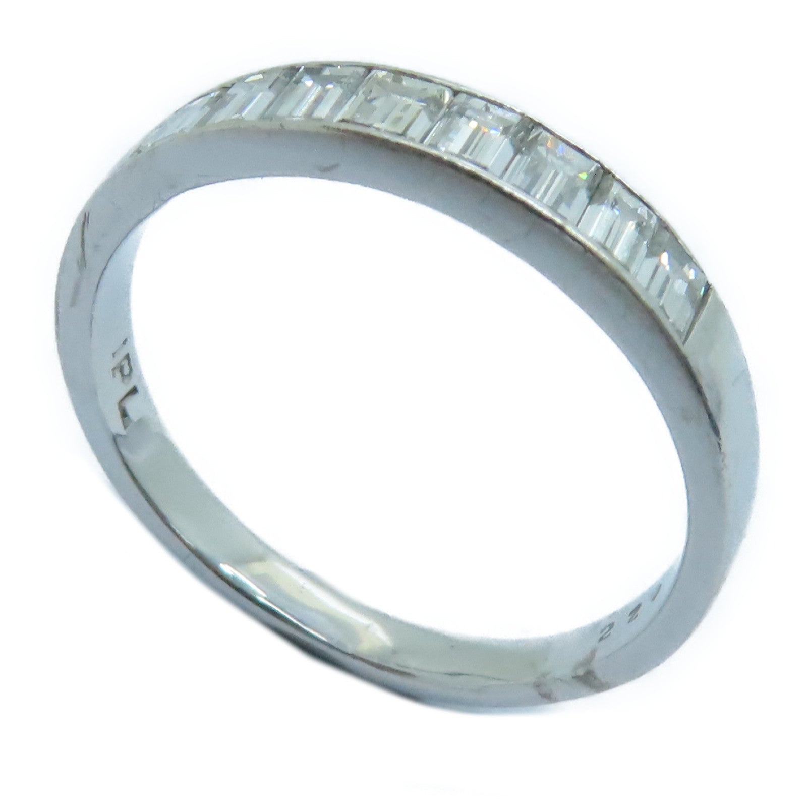 JEWELRY 18K白金Diamond Ring钻石戒指US#7.5银色