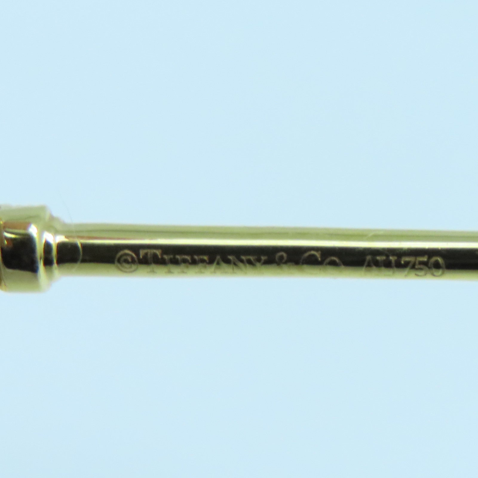 TIFFANY＆CO 18K黃金Mini Crown Key0.13ct鑽石項鍊