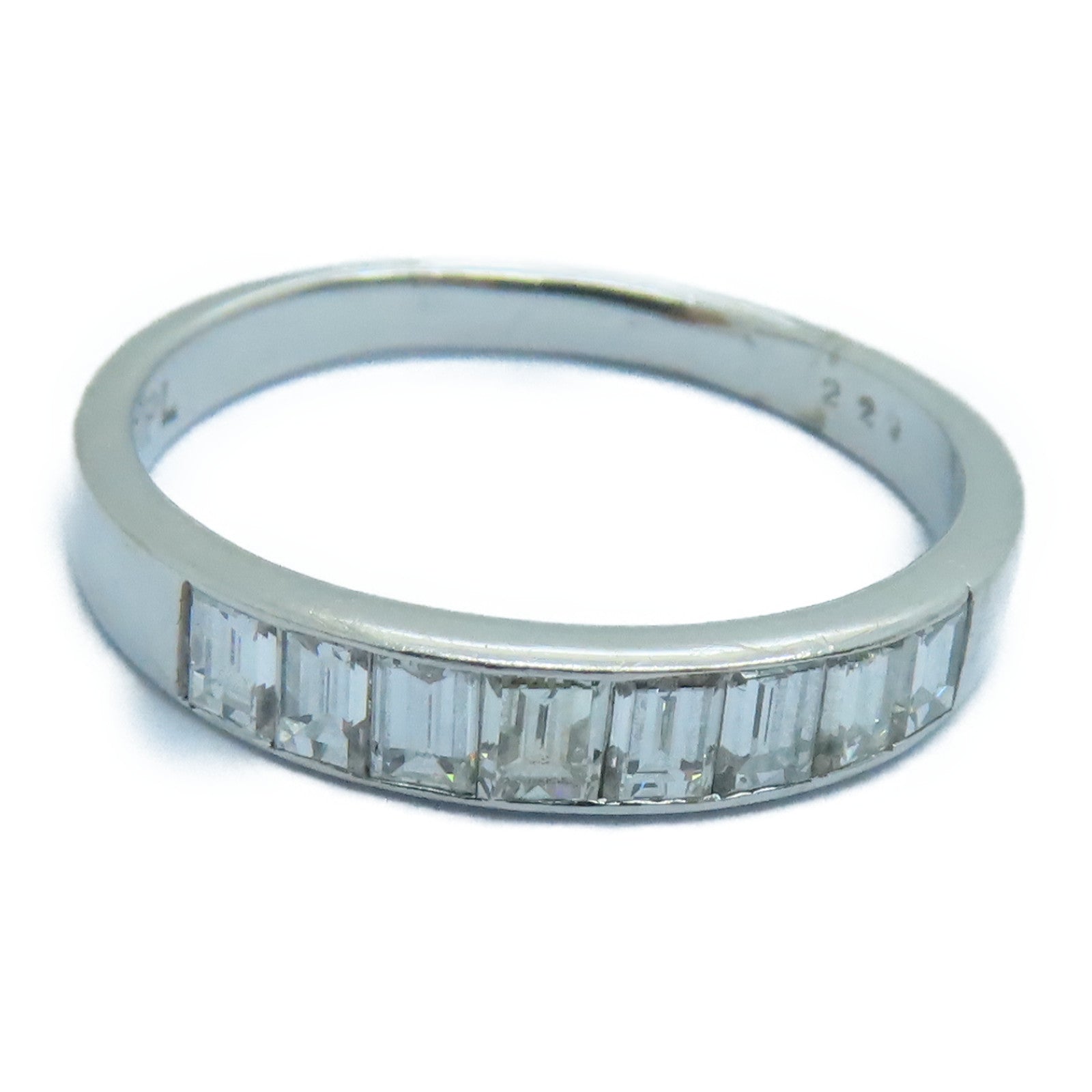 JEWELRY 18K白金Diamond Ring钻石戒指US#7.5银色