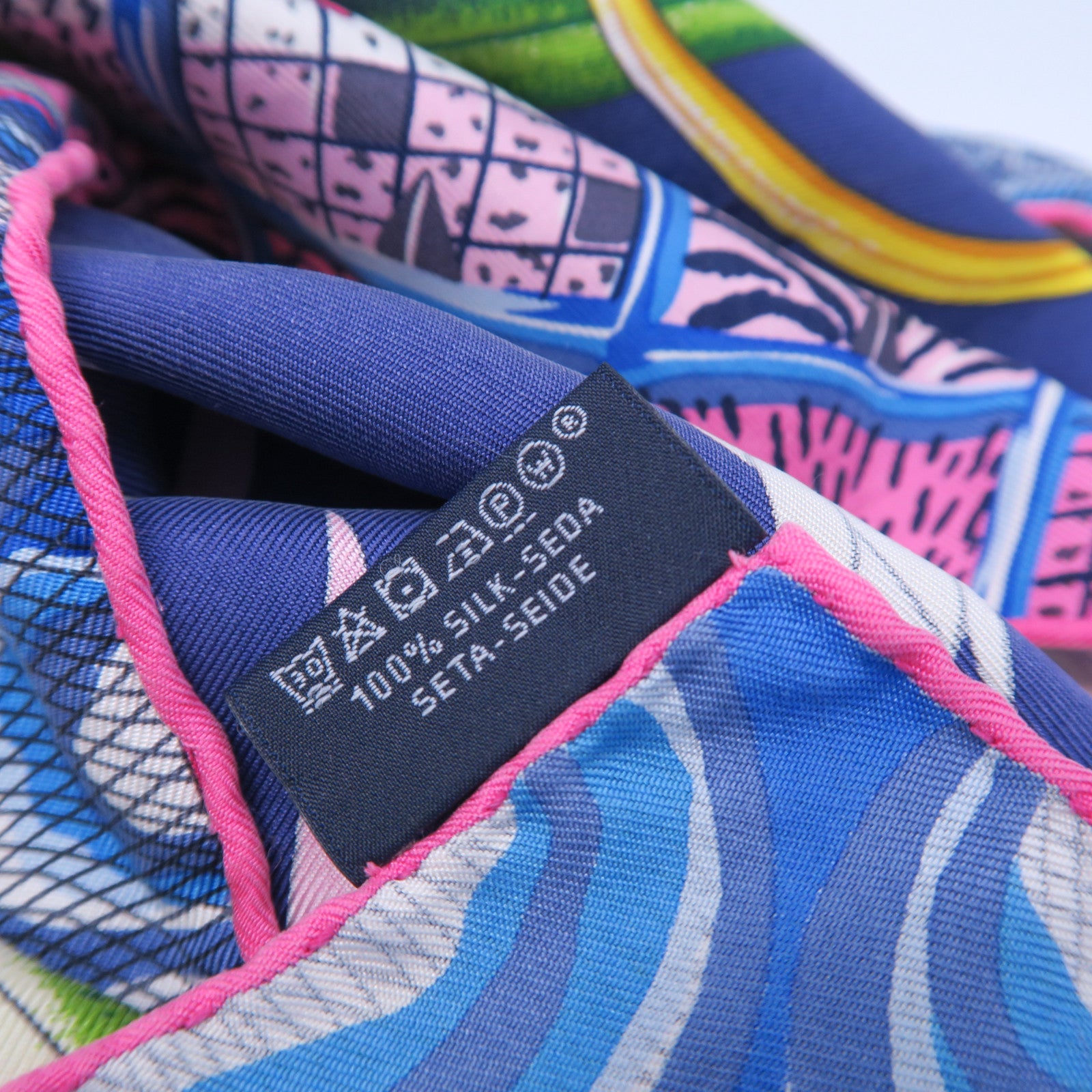 HERMES 丝质Scarf 90x90丝巾蓝色