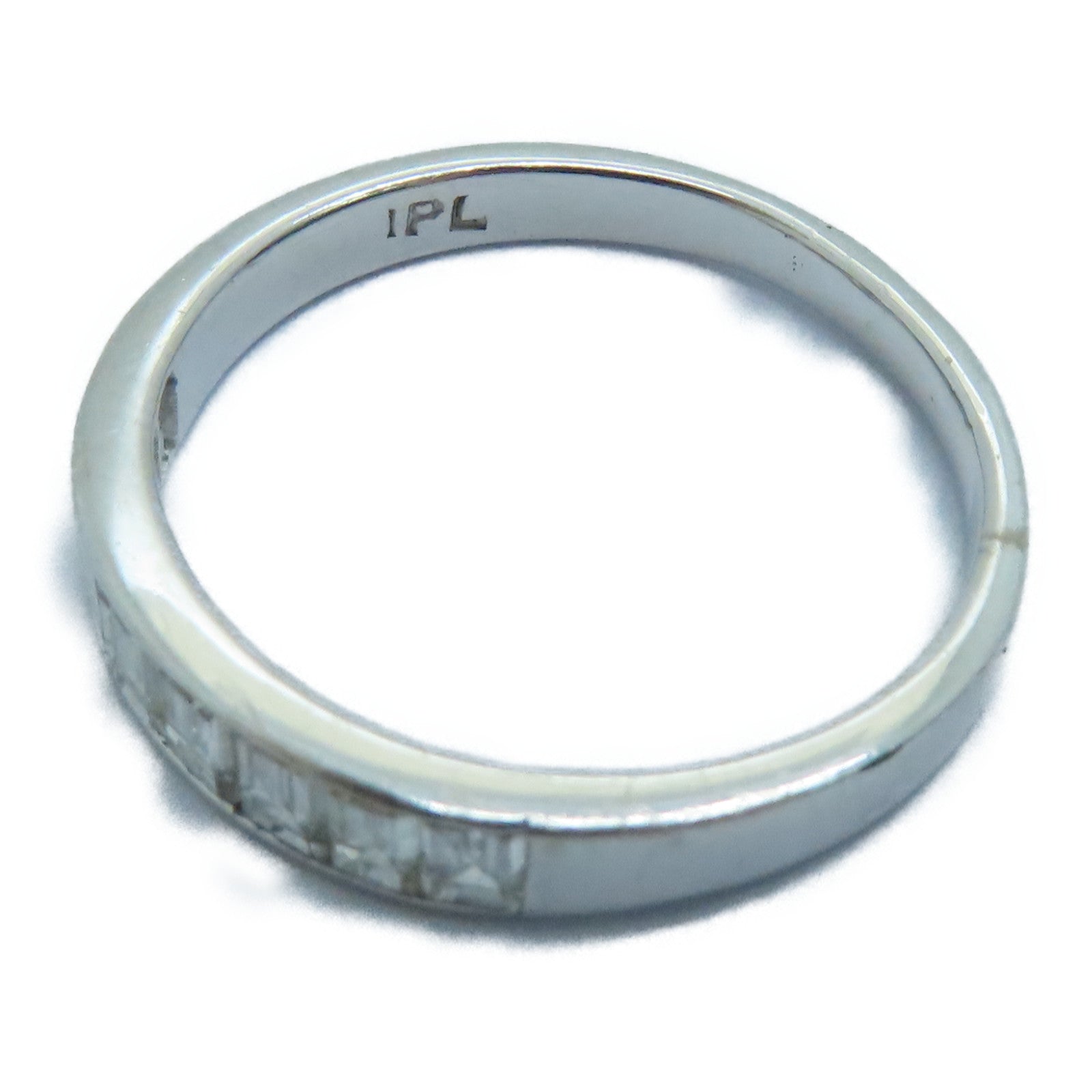 JEWELRY 18K白金Diamond Ring钻石戒指US#7.5银色