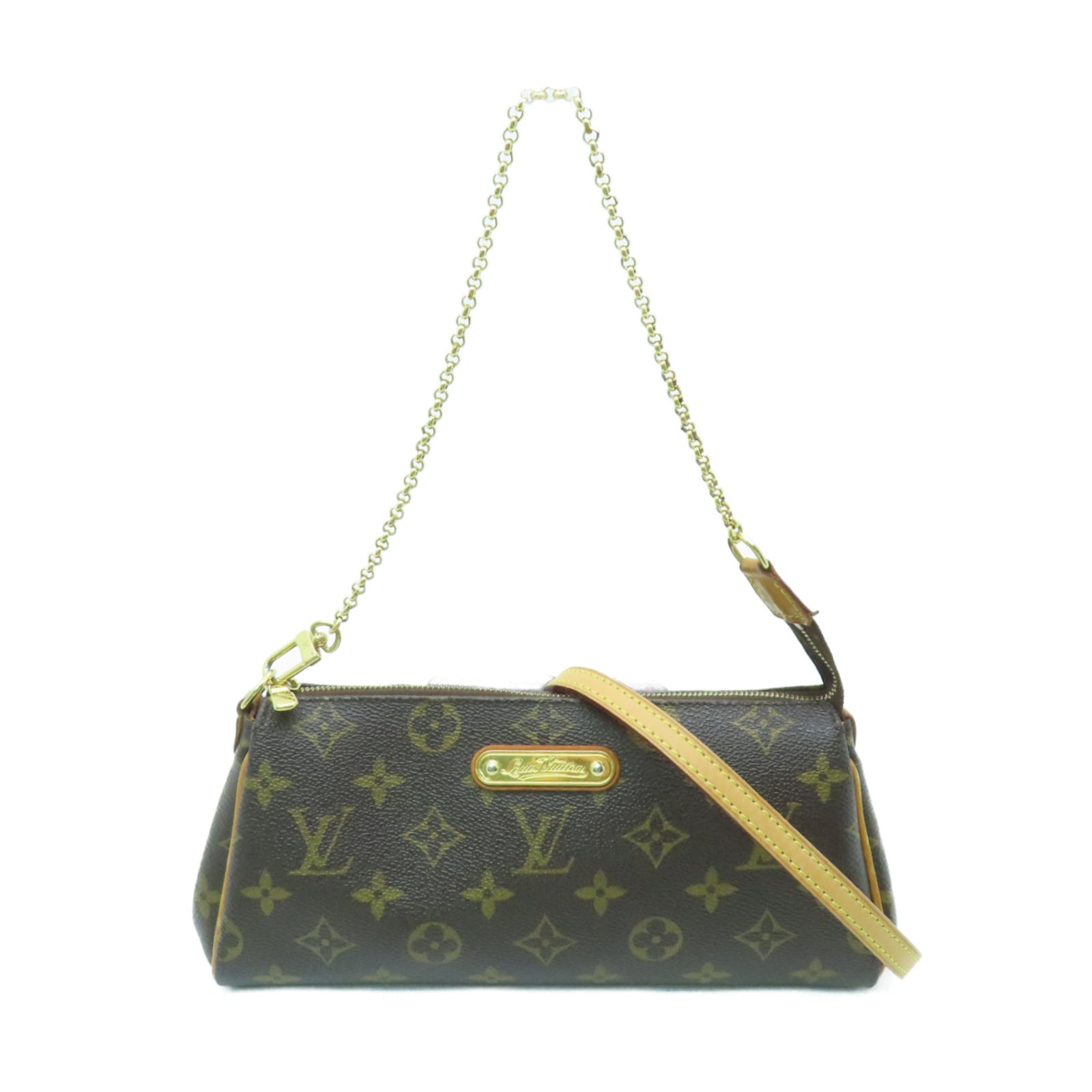 LOUIS VUITTON Monogram Eva金扣手挽肩背兩用袋啡色