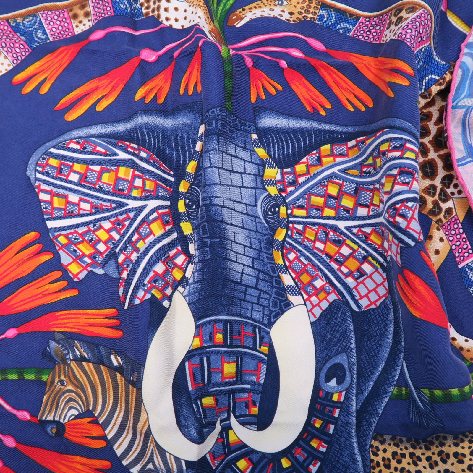 HERMES 丝质Scarf 90x90丝巾蓝色