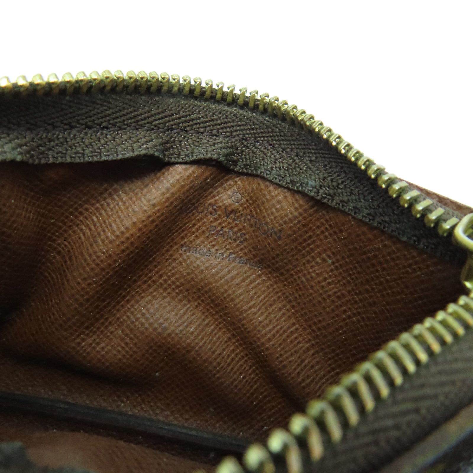 LOUIS VUITTON Monogram Coin Case金扣零钱包啡色