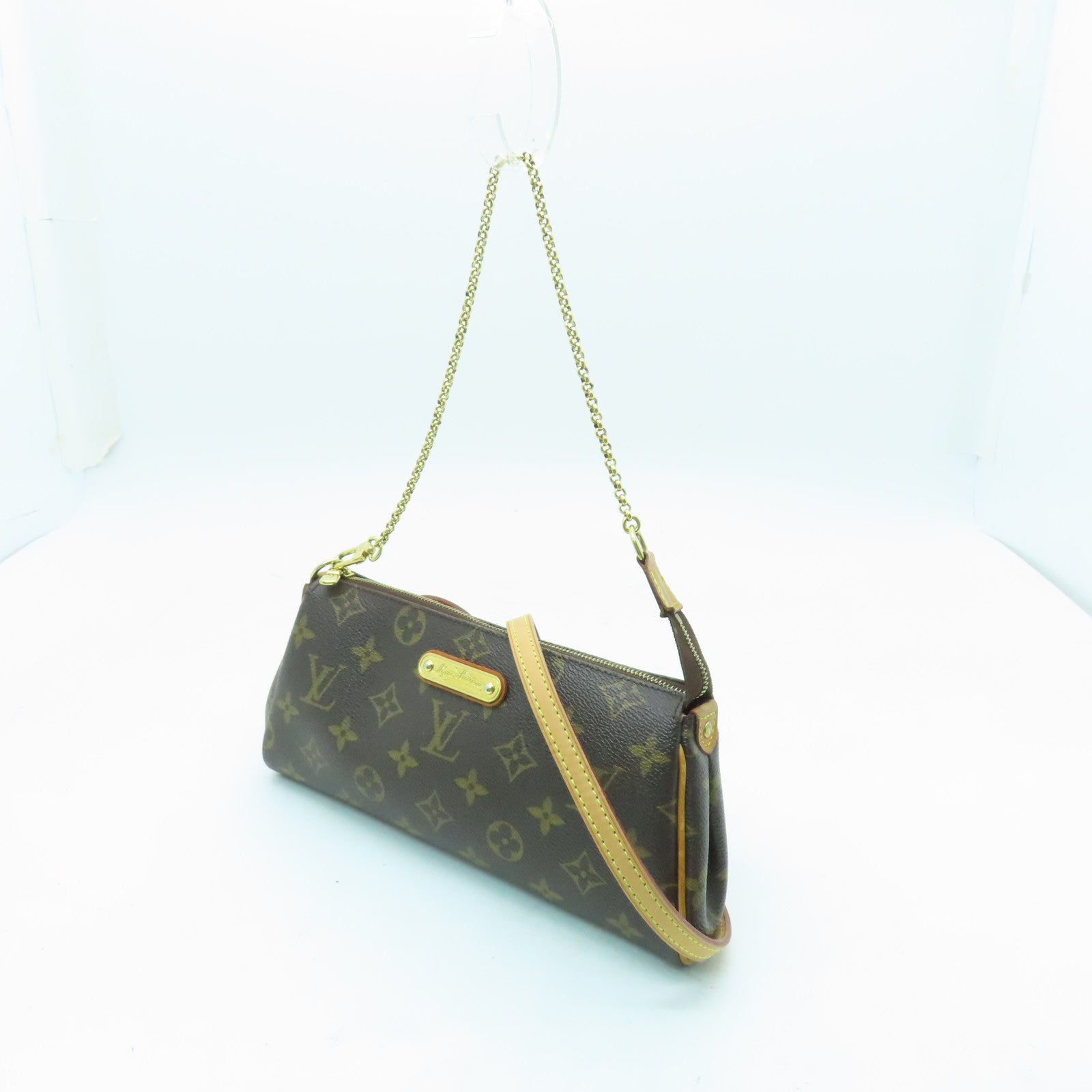 LOUIS VUITTON Monogram Eva金扣手挽肩背兩用袋啡色