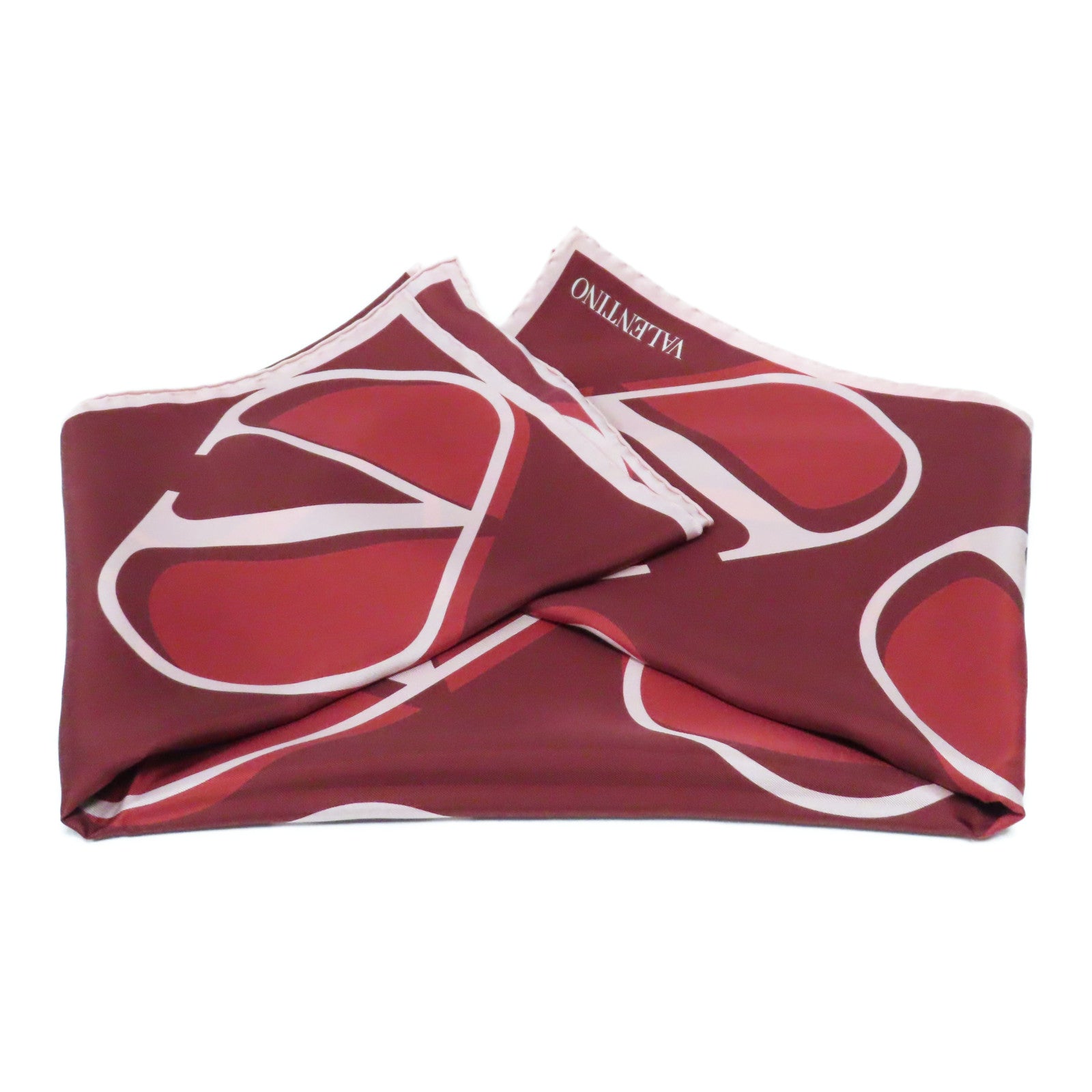 Valentino 絲質Scarf絲巾紅色