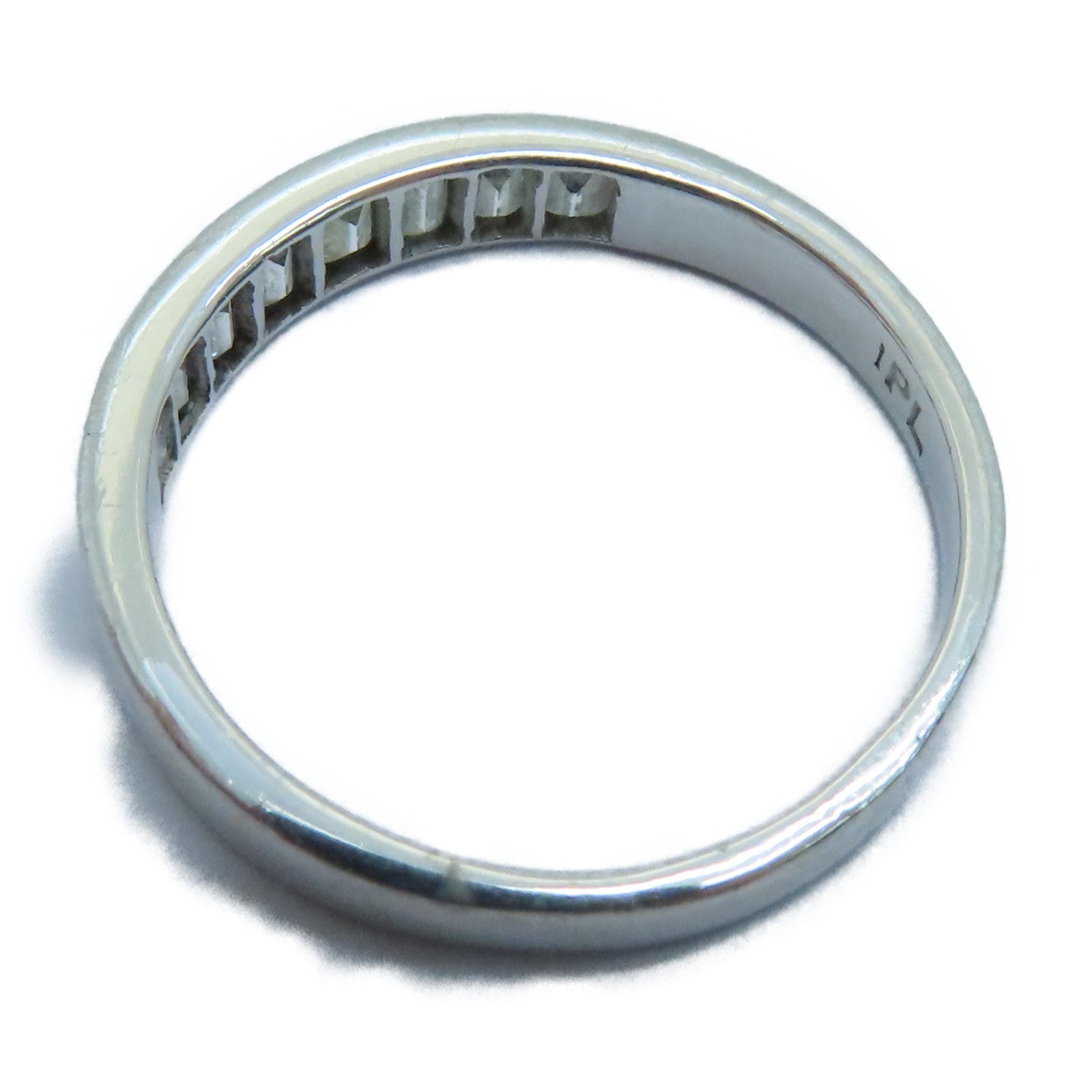 JEWELRY 18K白金Diamond Ring钻石戒指US#7.5银色
