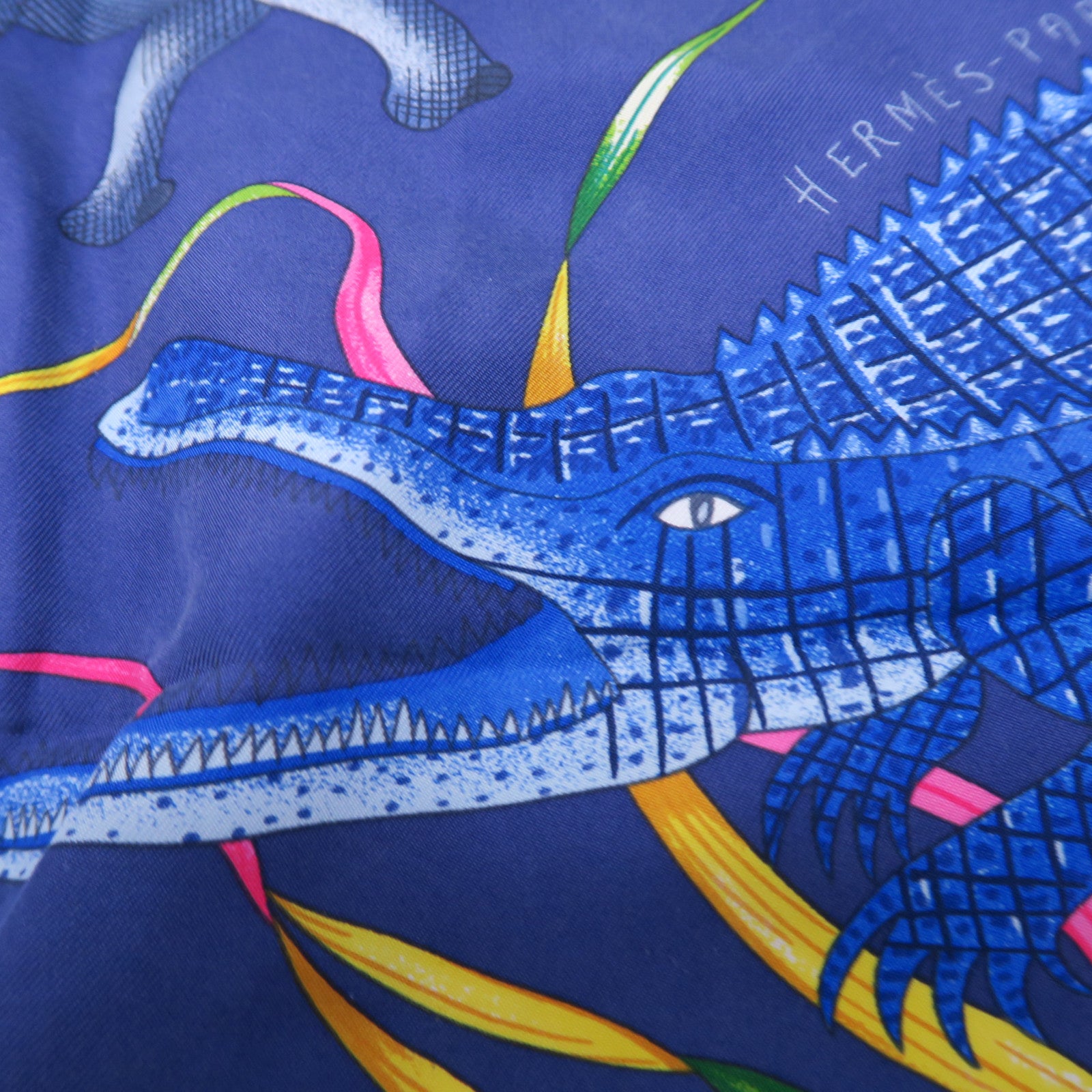 HERMES 丝质Scarf 90x90丝巾蓝色