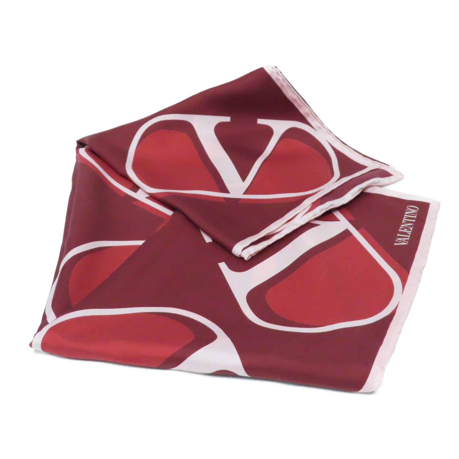 Valentino 絲質Scarf絲巾紅色